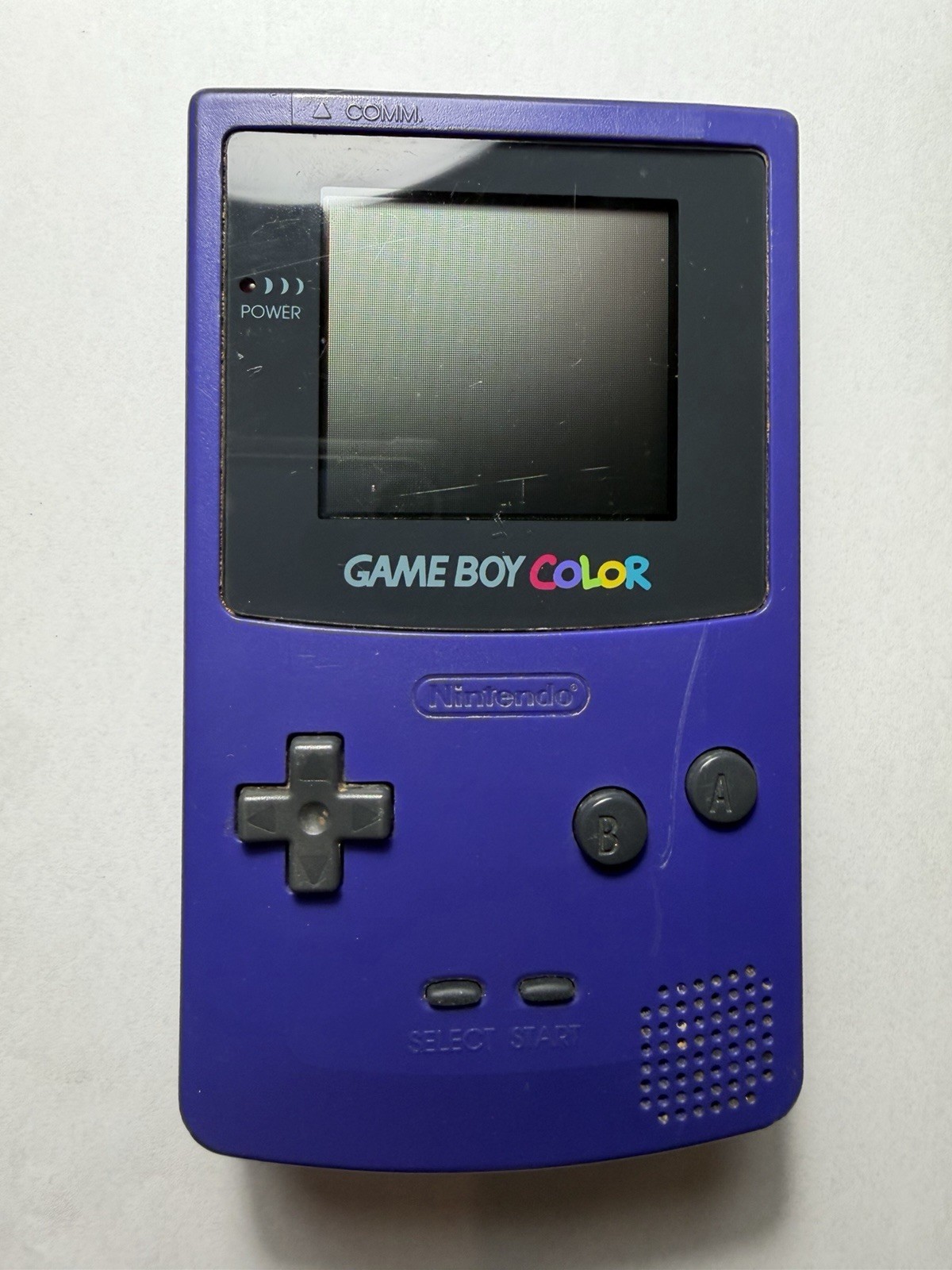 Nintendo Game Boy Color CGB-001 Purple Handheld, Color Screen – No Power