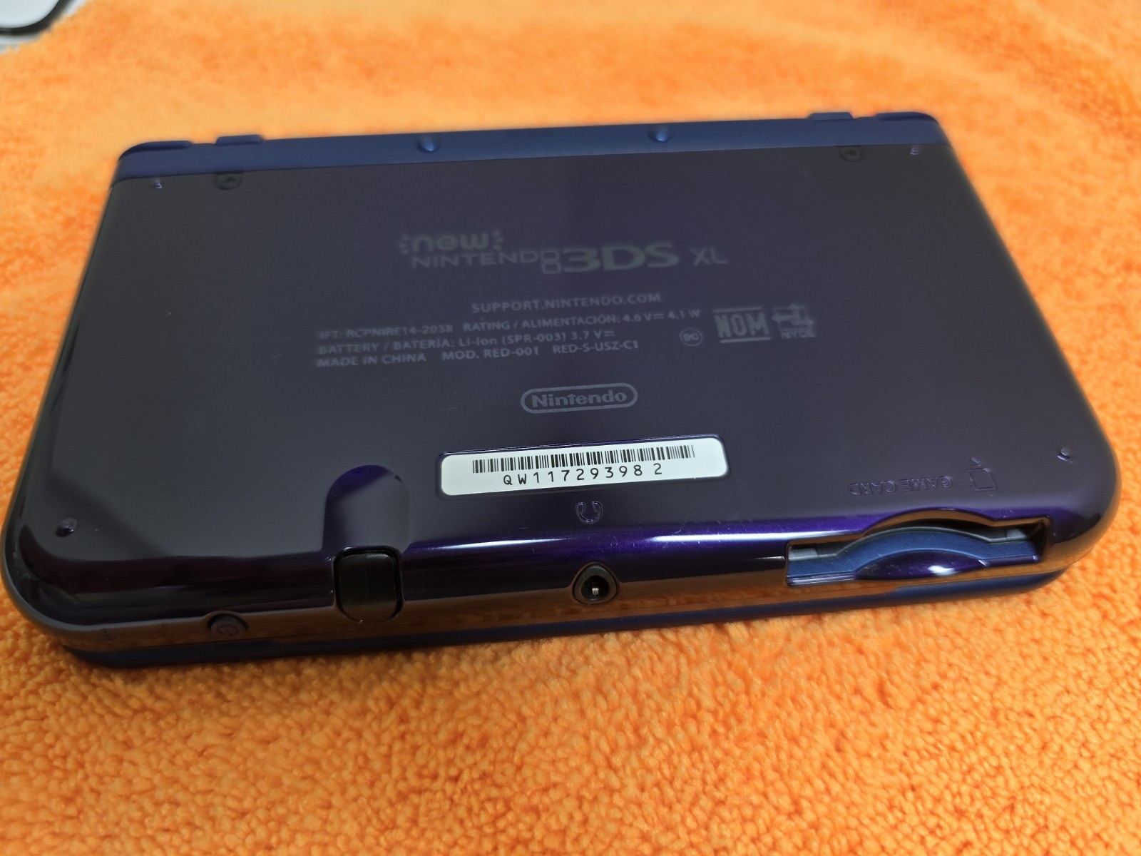 Nintendo 3DS XL Galaxy Edition Handheld System Purple Bundle Games Excellent Lot