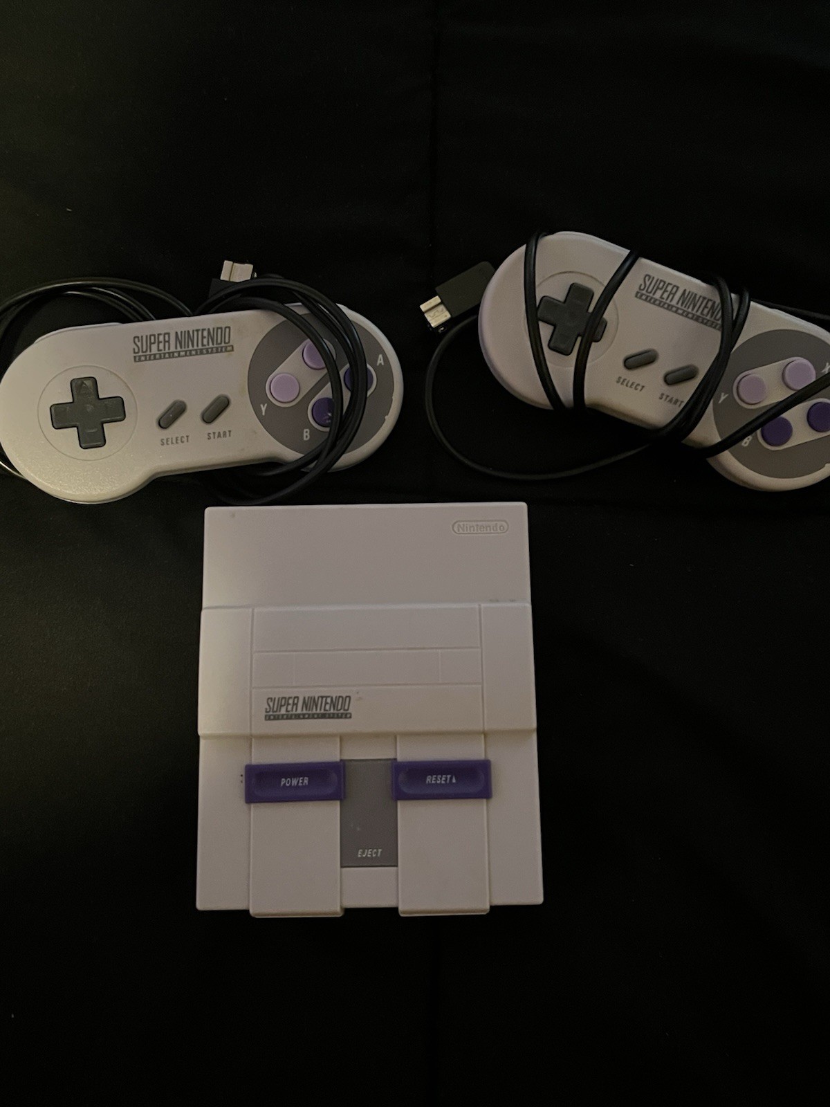 Nintendo Super NES Control Deck CLV-201 Console – 2 Controllers