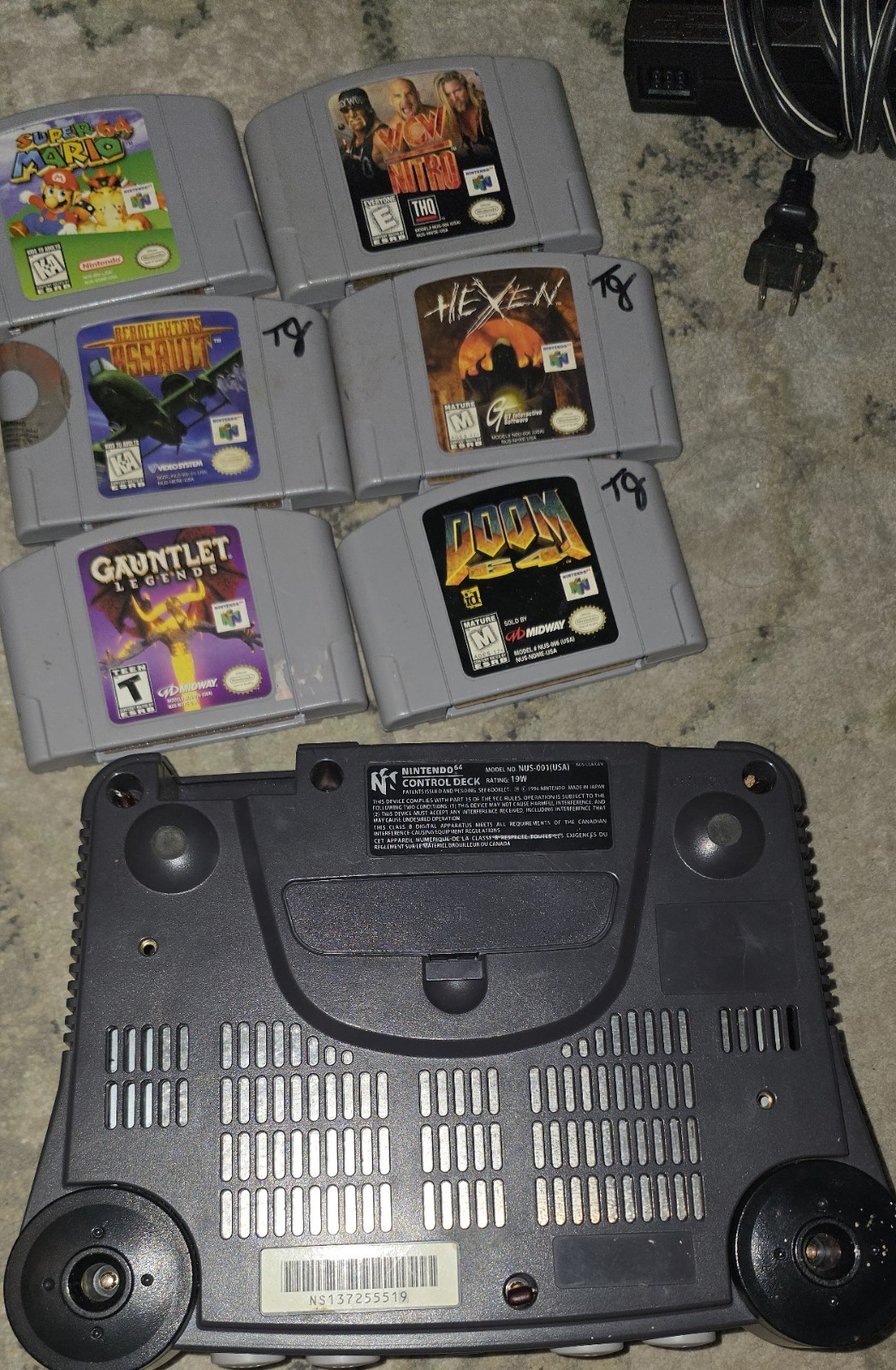N64 Nintendo 64 Console BUNDLE! Mario, Mario Kart, 6 games