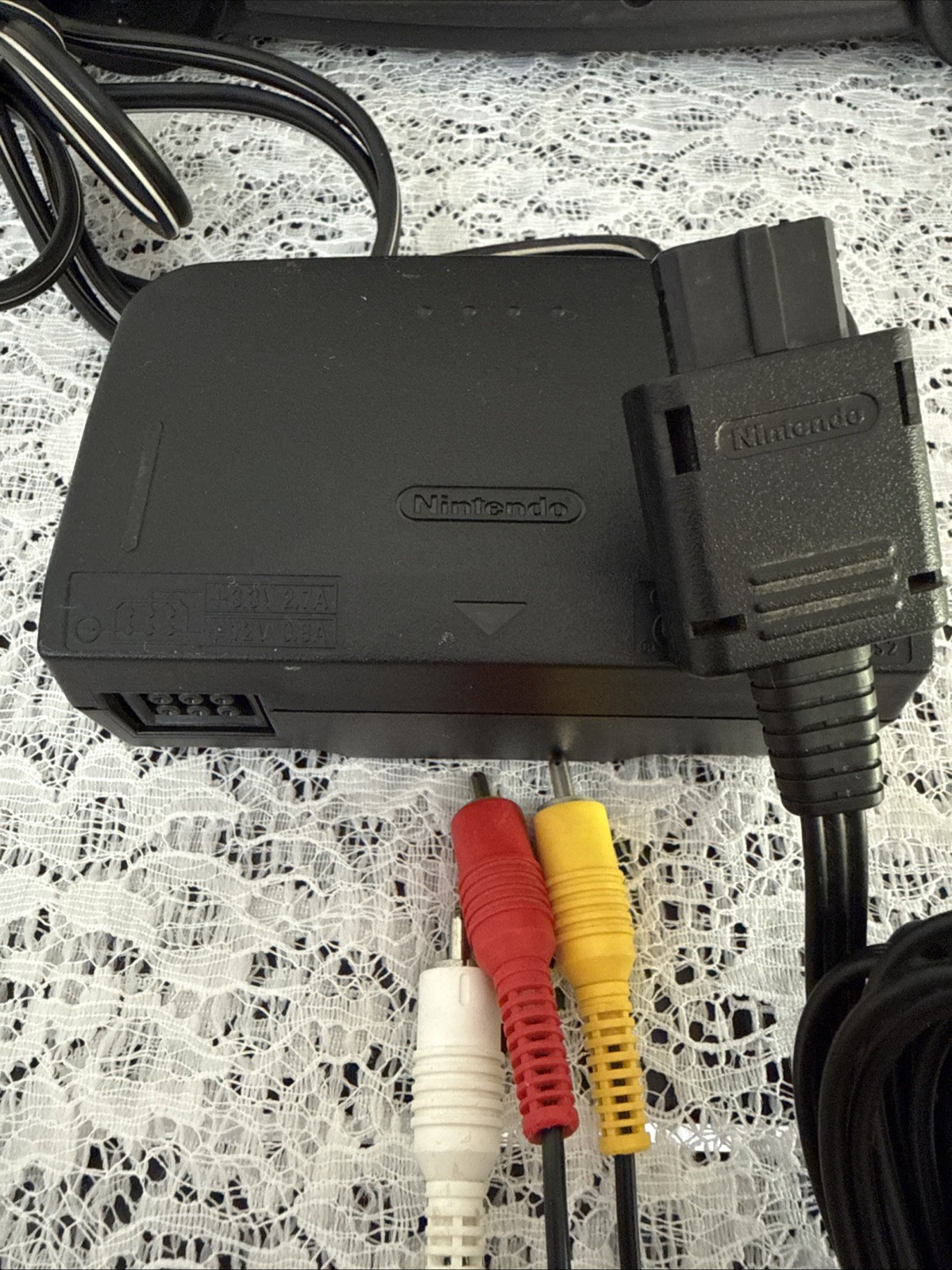 UNTESTED Vintage Nintendo 64 Console w/ Power, Cables, Memory Card, Jumper Pack