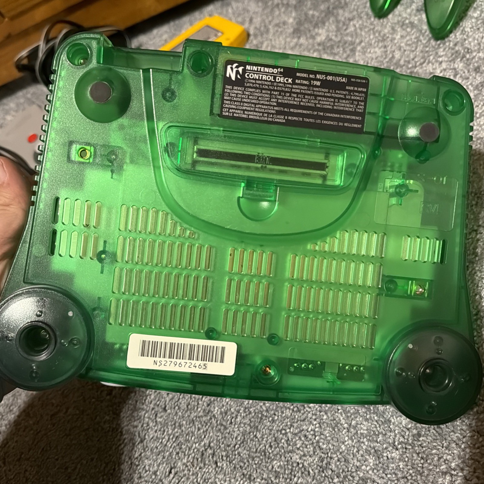 Nintendo 64 N64 system – Funtastic Jungle Green OEM Donkey Kong Expansion Pak