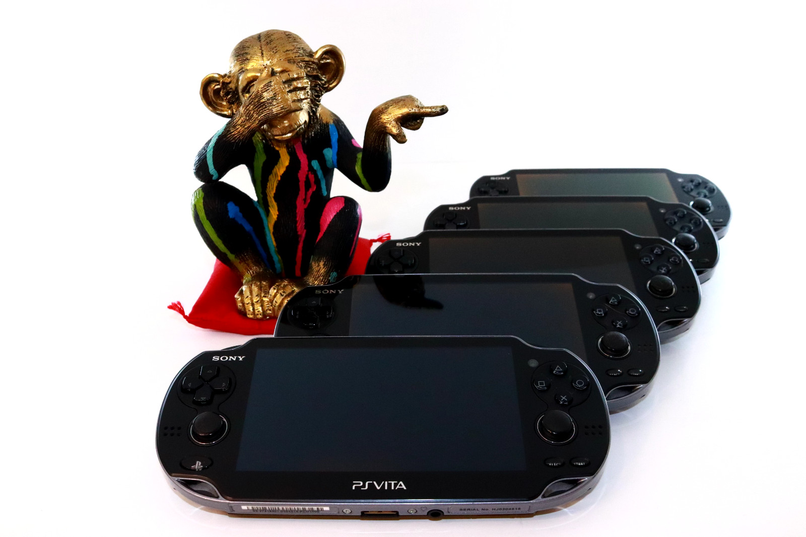 Sony Playstation PS Vita PCH-1100 Black W/USB cable Select 3Rank【1Day Shipping】