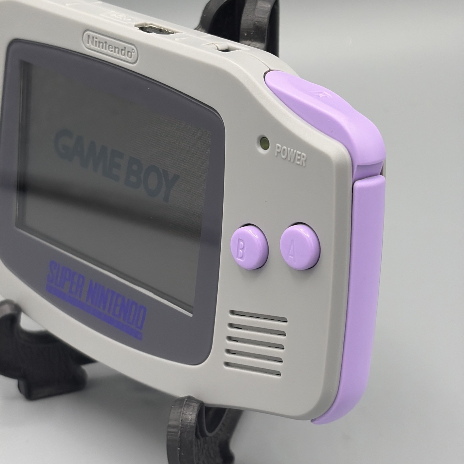 Game Boy Advance GBA SNES Purple Gray Console Custom Edition⭐️ Free Ship🇺🇸