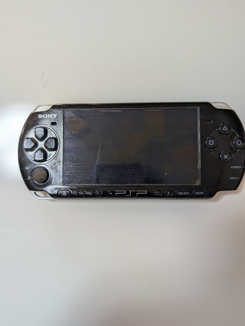 Sony PSP 3000 Piano Black Console System Japan Tested Charging Cable 040