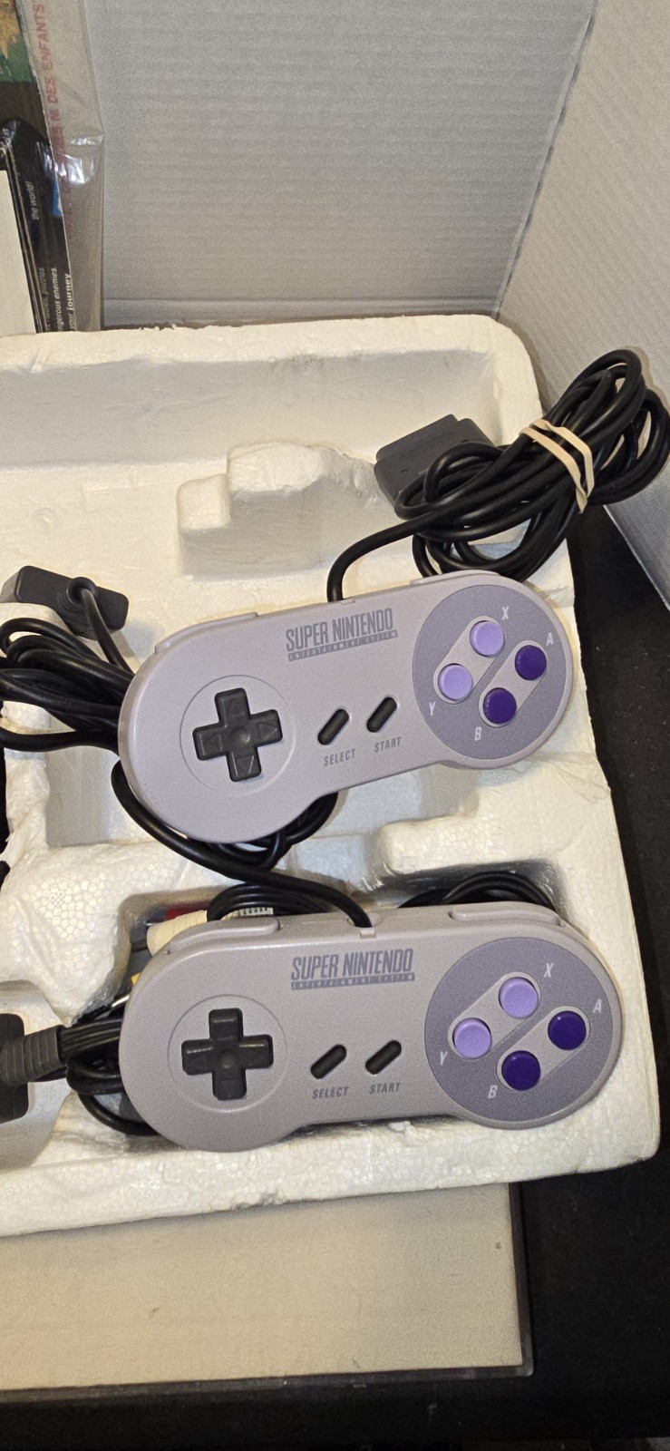 Super Nintendo SNES Console Super Set in Box Mario All-Stars Bonus