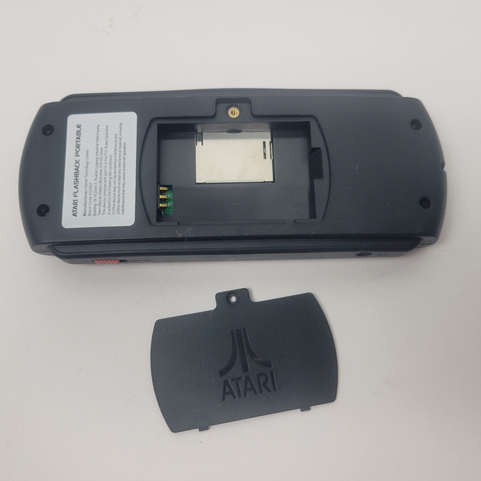 Atari Flashback Portable Black Orange SD Card Compatible Tested Needs Battery