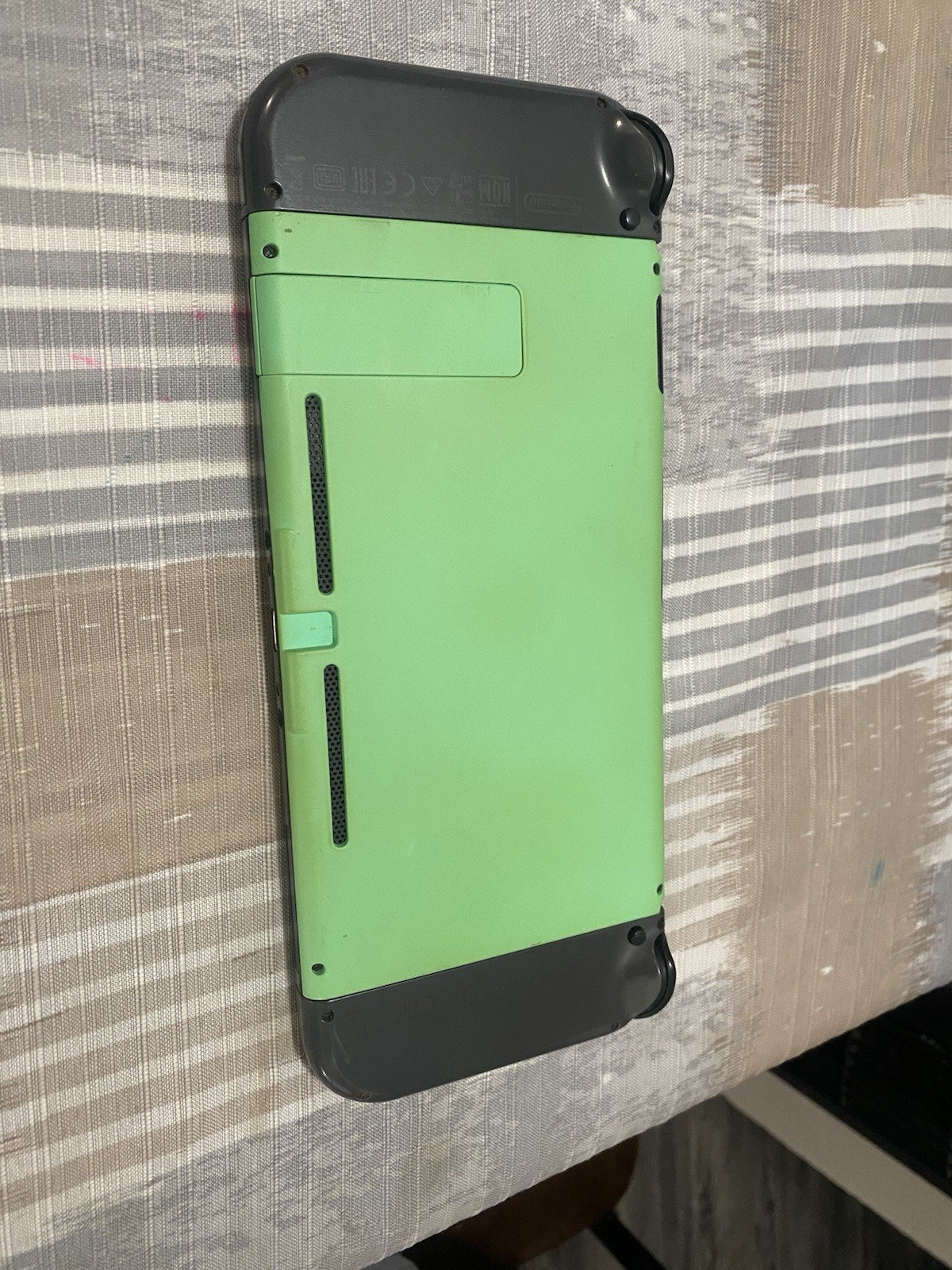 Nintendo Switch Console Tablet Black/Green w/ Green Back Plate, Wi-Fi HDMI