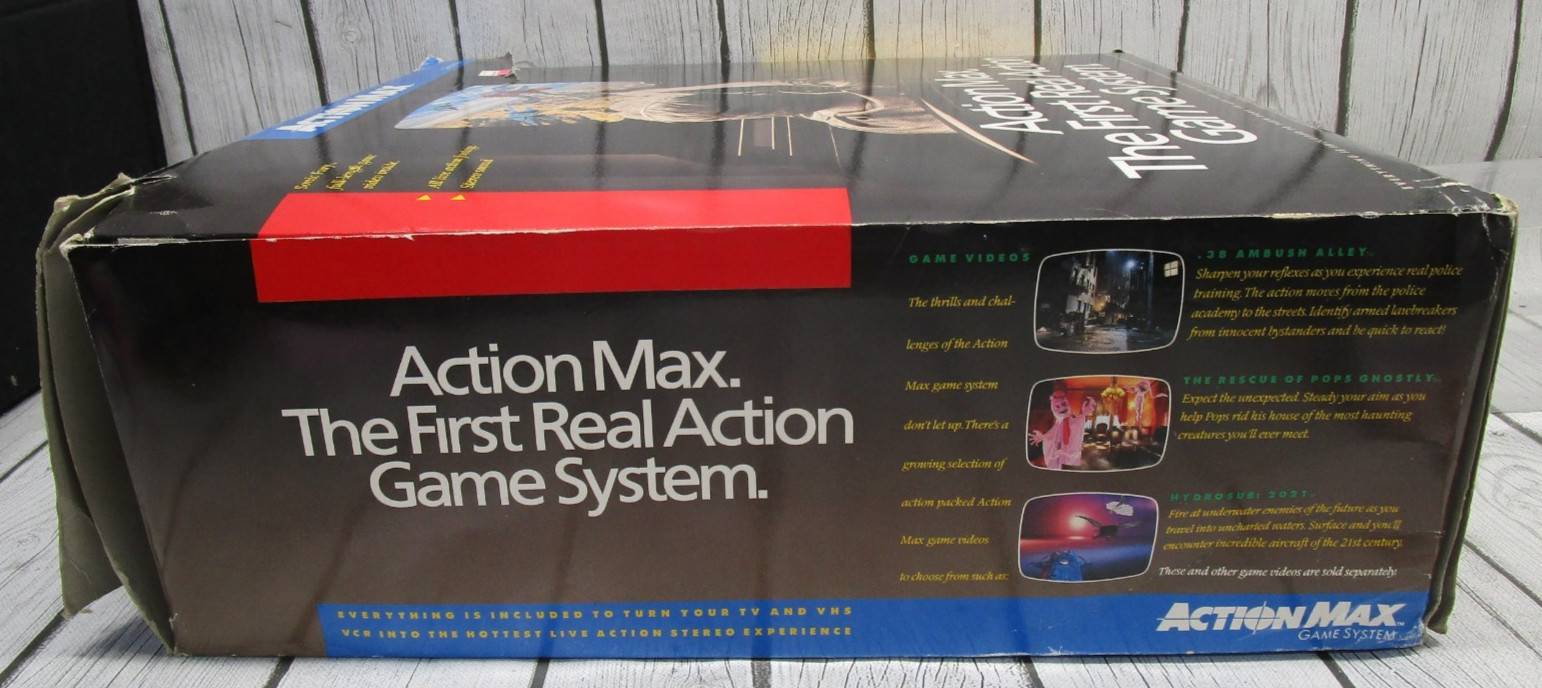 1987 ACTION MAX The First Real Action Game System W/ Sonic Fury Game WOW