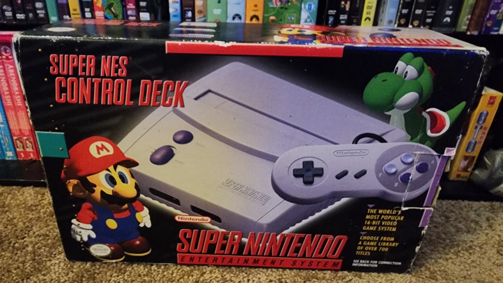 Super Nintendo SNES Mini JR Console In Box SNS-101-Bundle Lot-1 Game