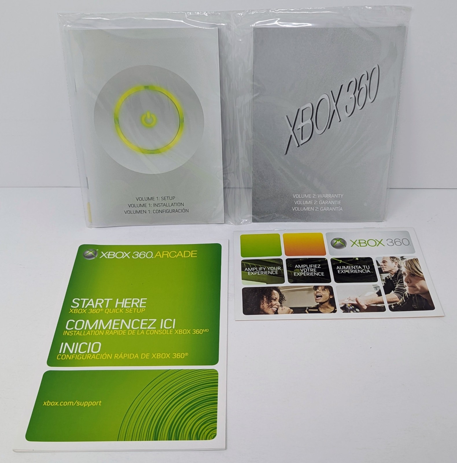 Microsoft Xbox 360 Arcade 120GB White Console Bundle w Box – System 2.0.8.8498.0