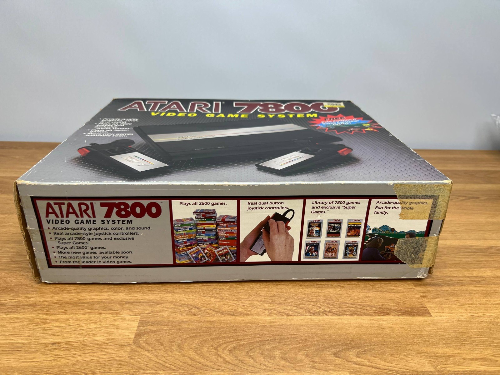 Atari 7800 ProSystem Console Bundle 15 Games Box Manuals Tested Working