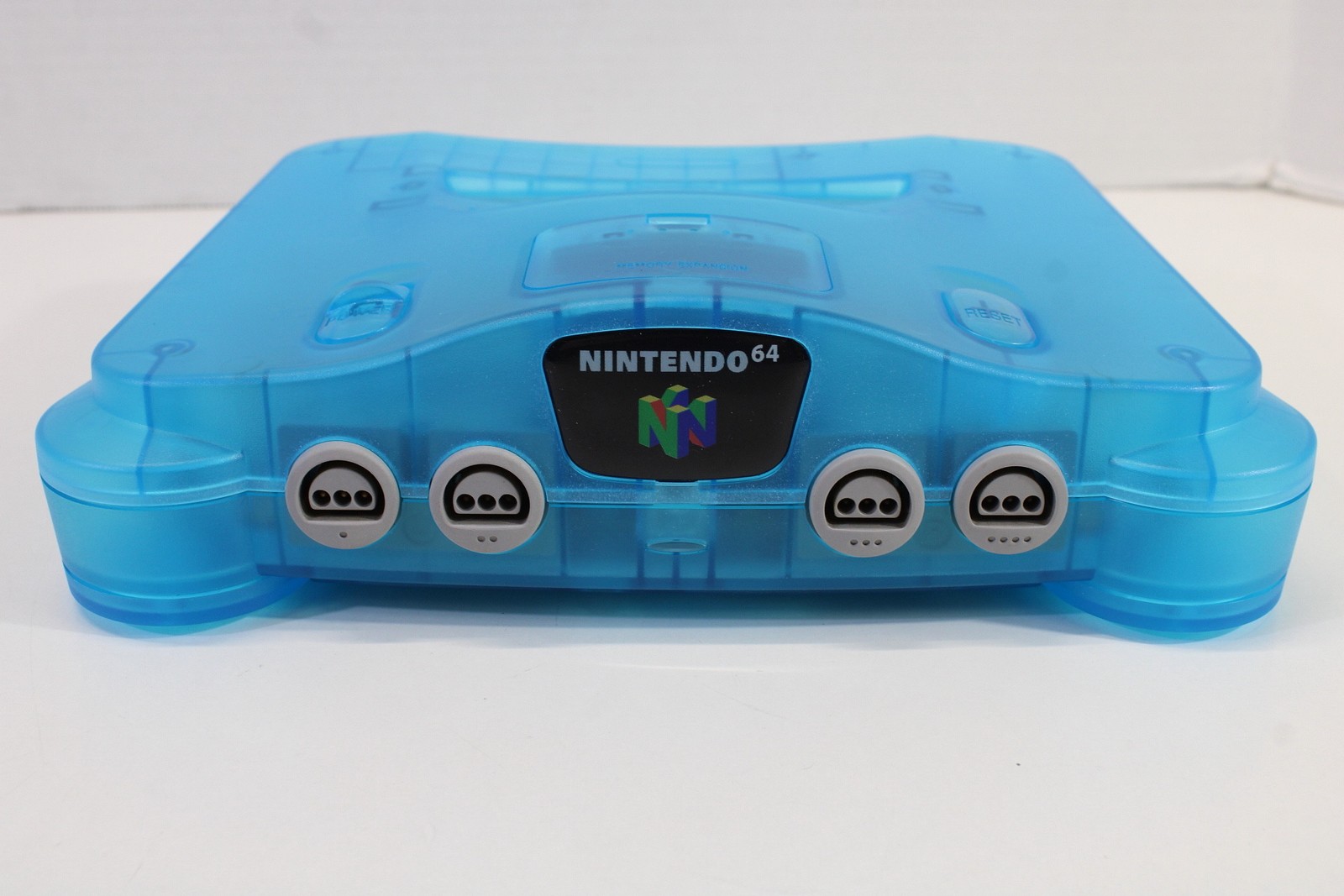 Nintendo 64 Clear Transparent Ice Blue Console Controller AC S-Video to HDMI N64