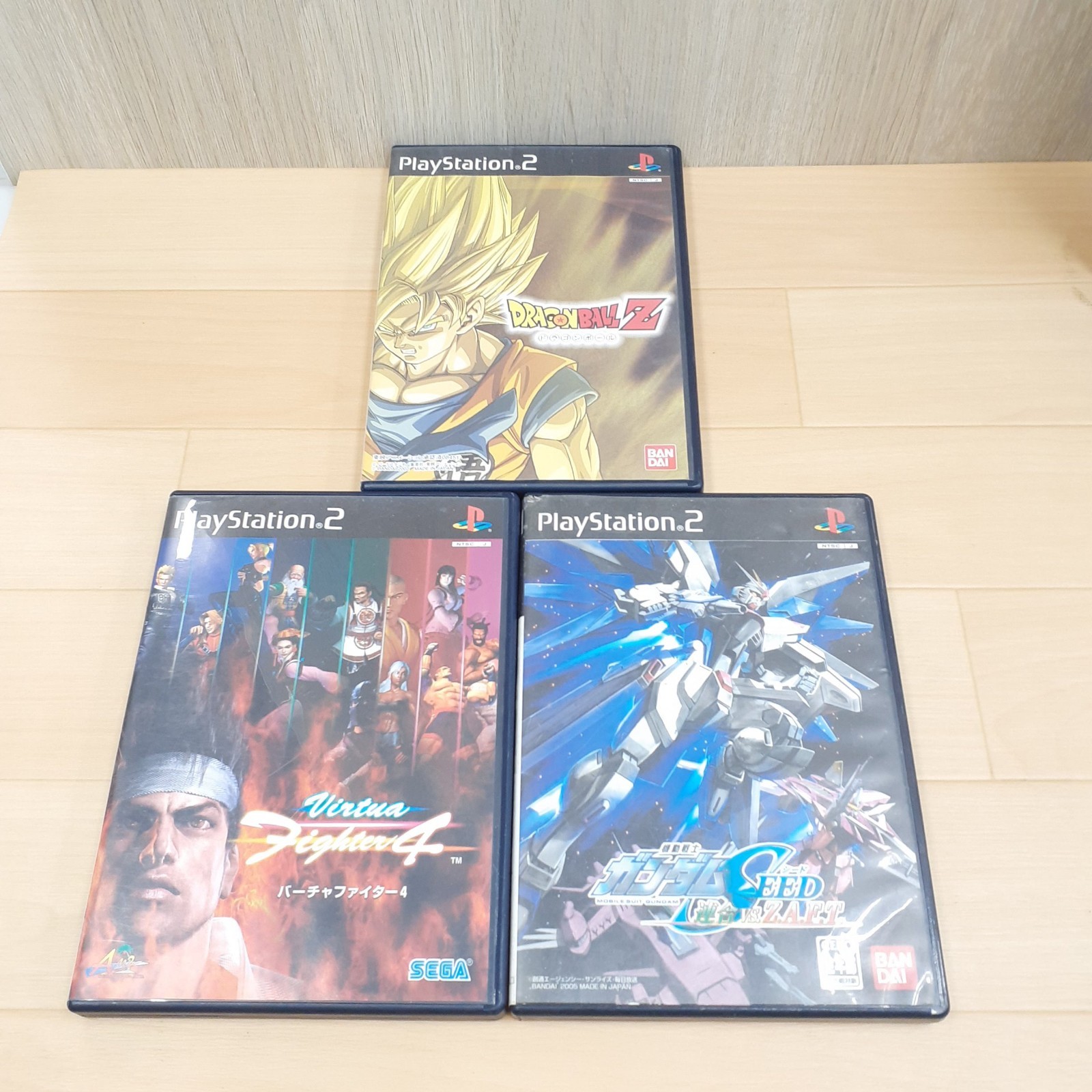 SONY PS2 Console Toys Blue Japan bundle with 3 games tested SCPH-39000TB NTSC-J