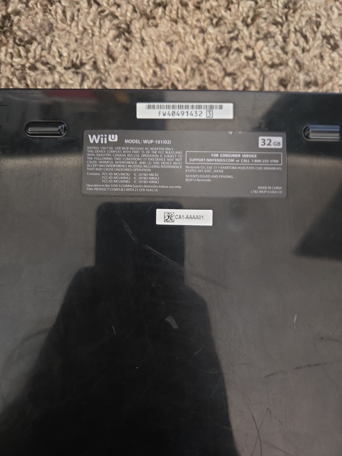 Nintendo Wii U 32gb Console Only Tested Working