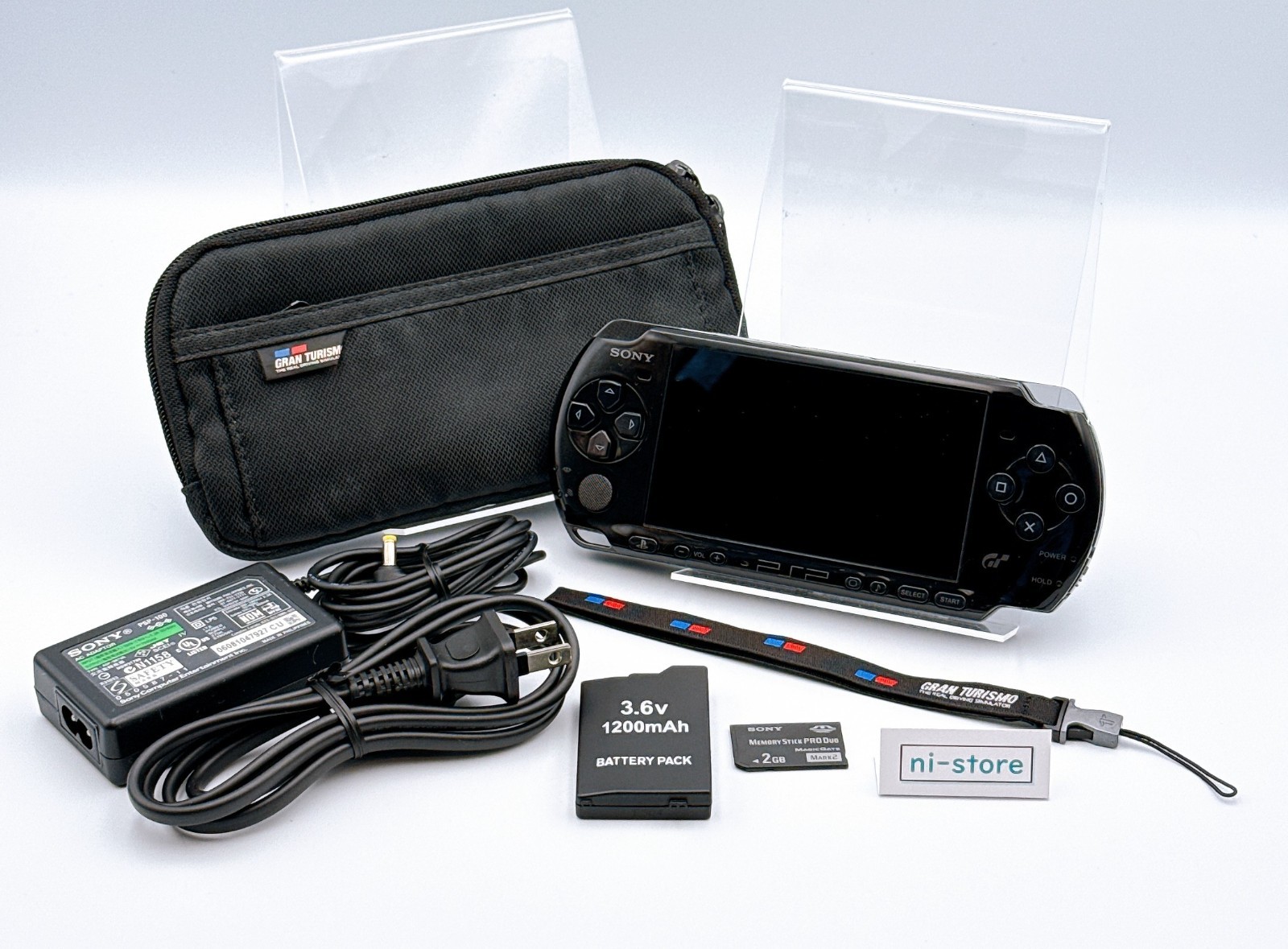 Sony PSP-3000 Console Gran Turismo Limited Region free w/Pouch, Strap, 2GB -Excl
