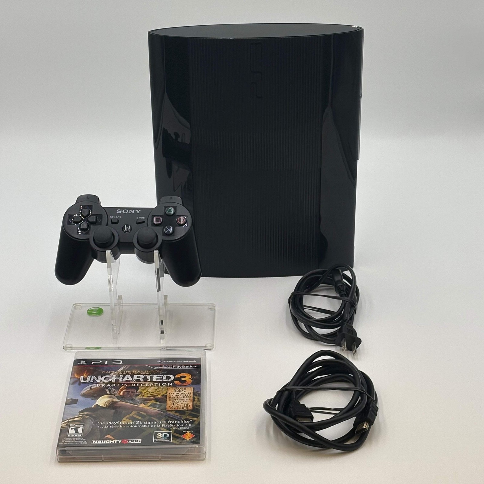 Sony PlayStation 3 Super Slim PS3 250GB Black Console Gaming System CECH-4001B