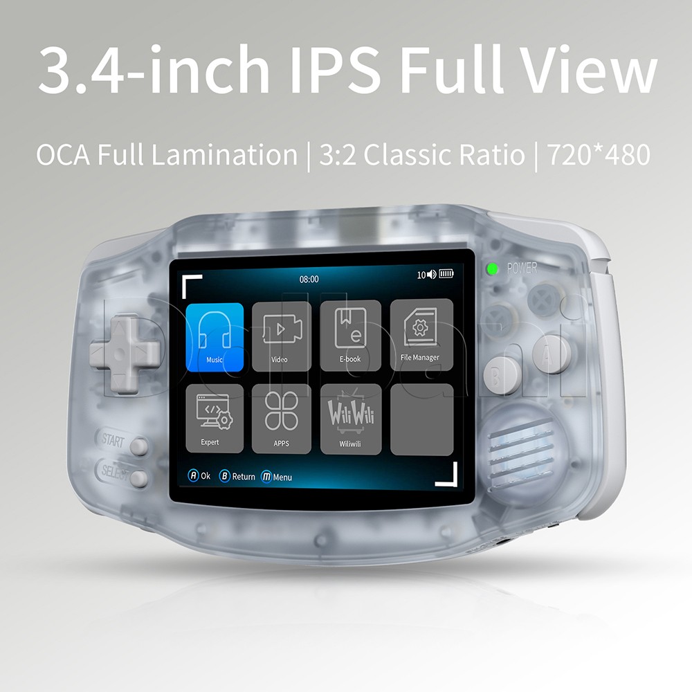 RG34XX Glacier Anbernic Handheld Game Console RG 34XX 64-bit Linux System 64GB