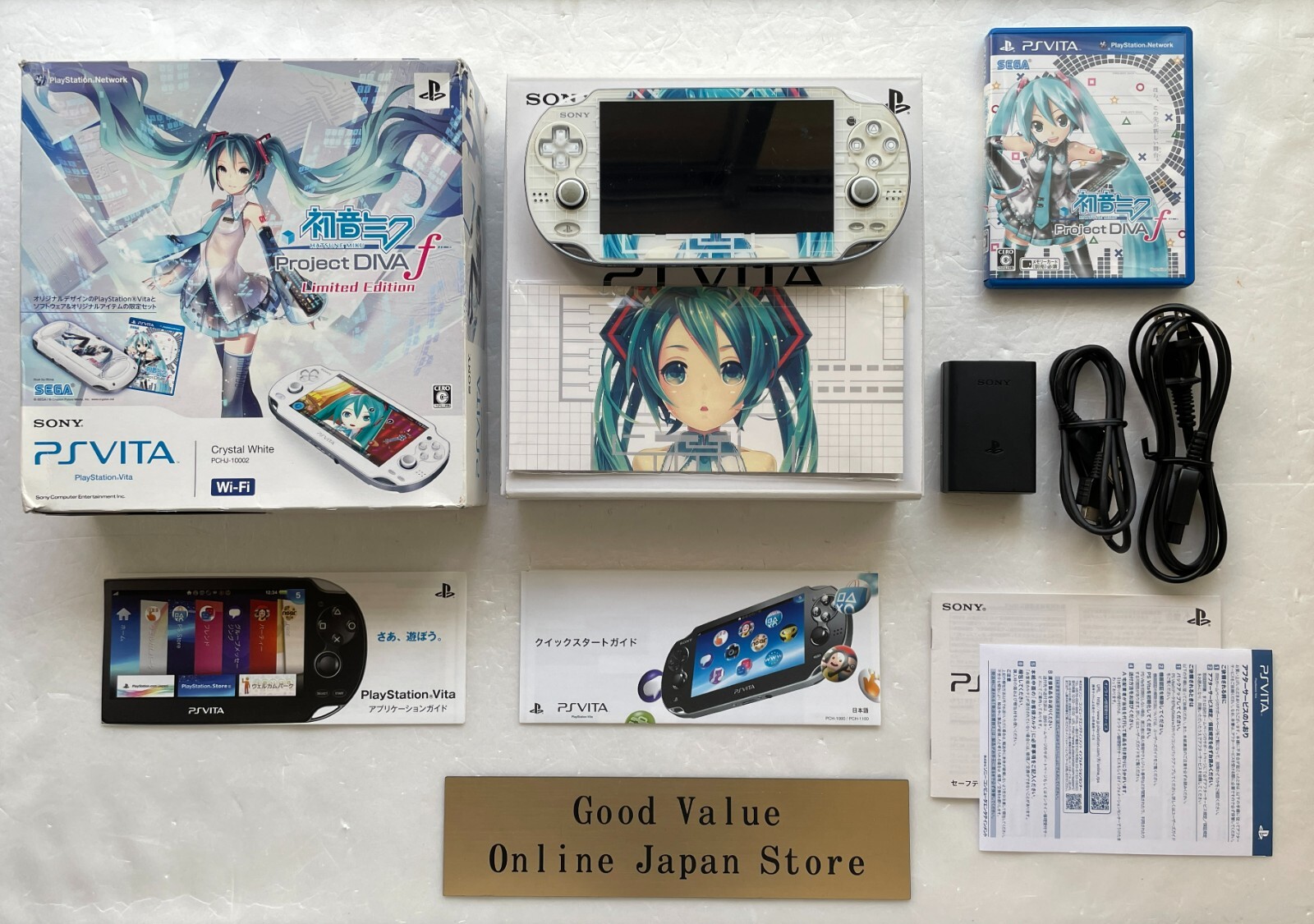 Sony PS Vita PCHJ-10002 Miku Hatsune Limited Edition Console with Original Box