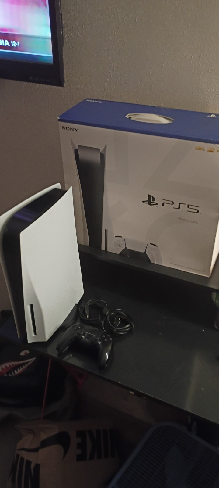 Sony PS5 PlayStation 5 Disc Standard Gaming Console with 4 Downloaded Games