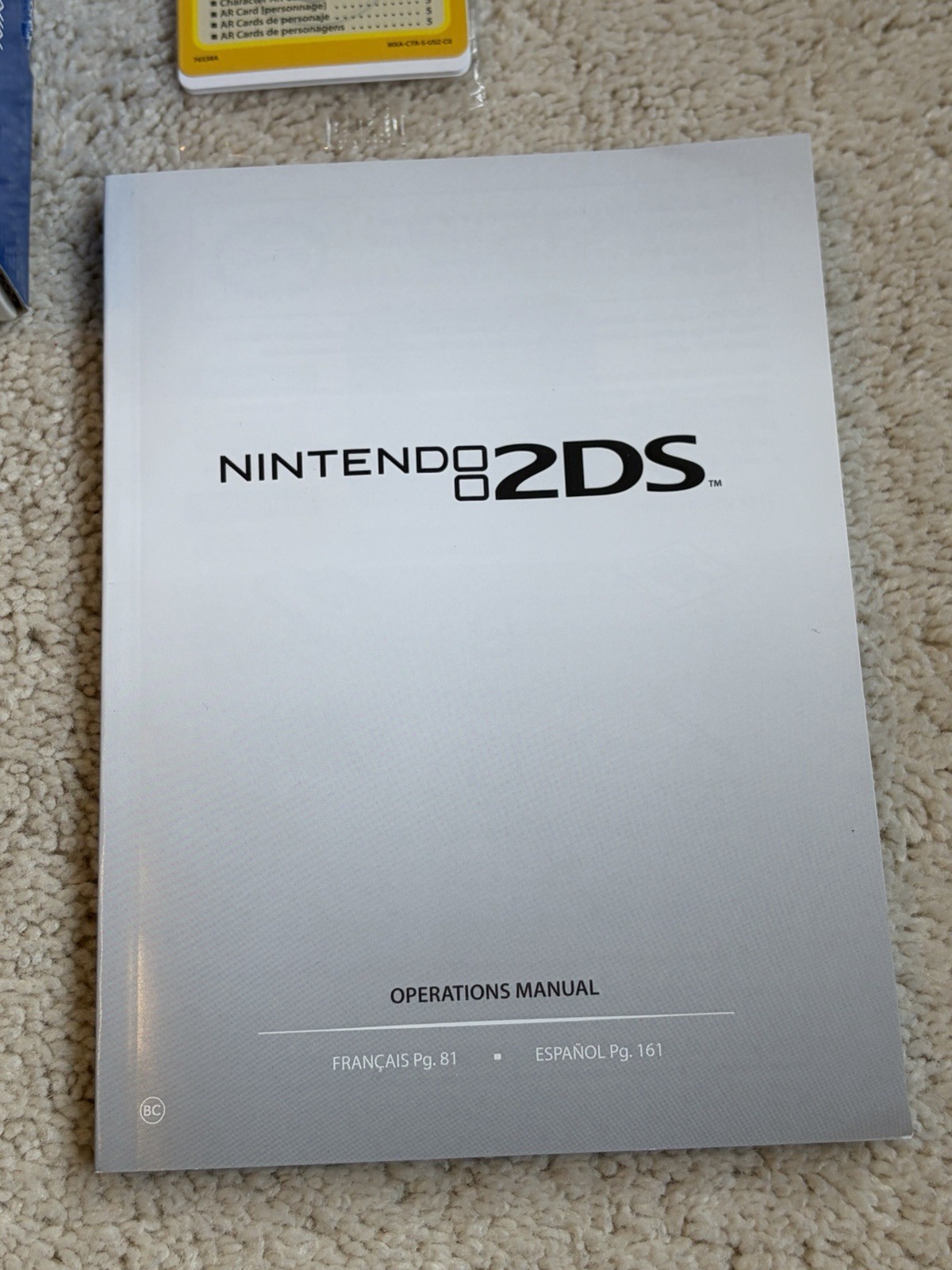 Nintendo 2DS Launch Edition Blue and Black Handheld System – Black/Blue