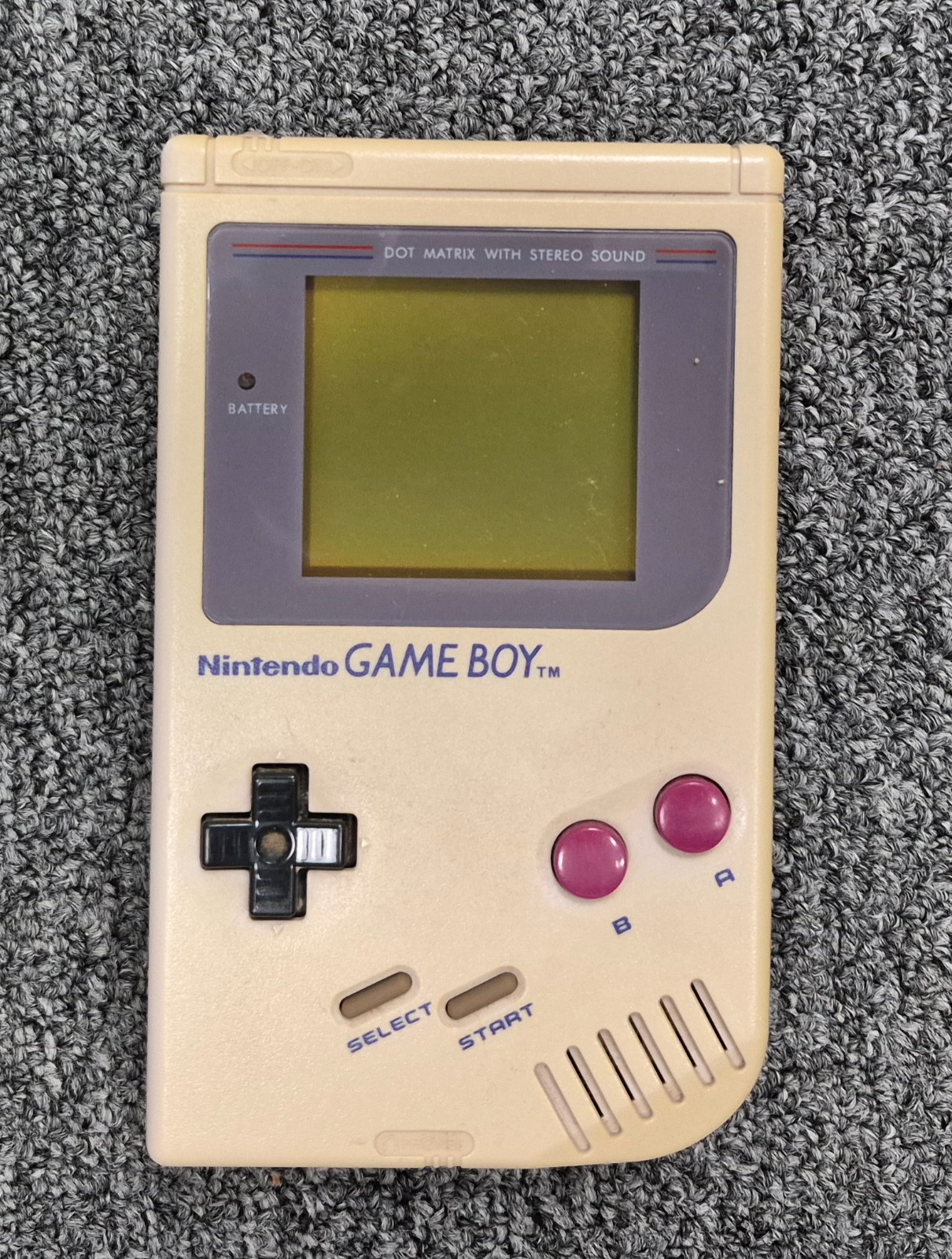 Nintendo Game Boy Launch Edition System Original GB Gray For Parts!