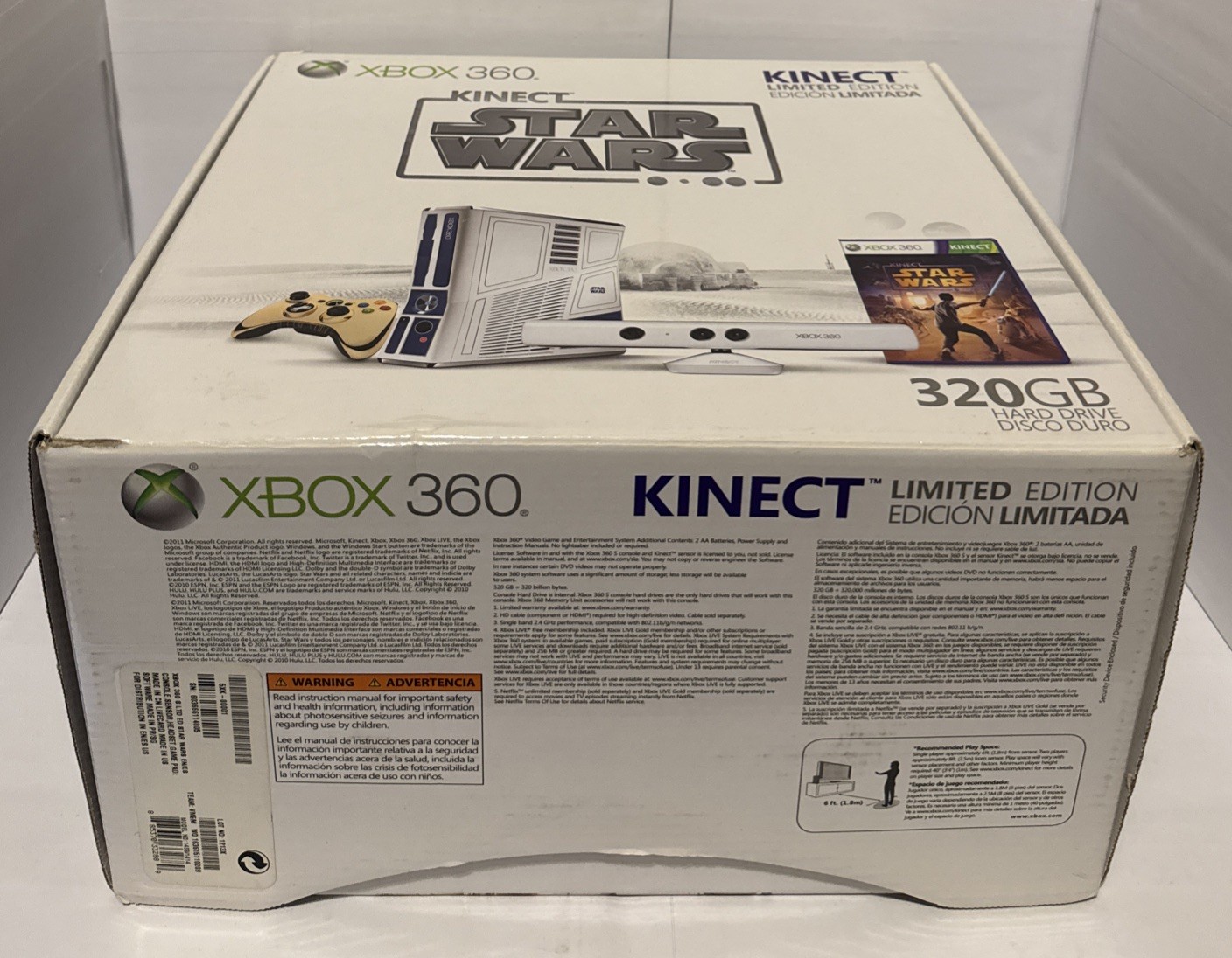 Star Wars R2-D2 Limited Edition CIB Complete Xbox 360 Matching Serial w C-3PO
