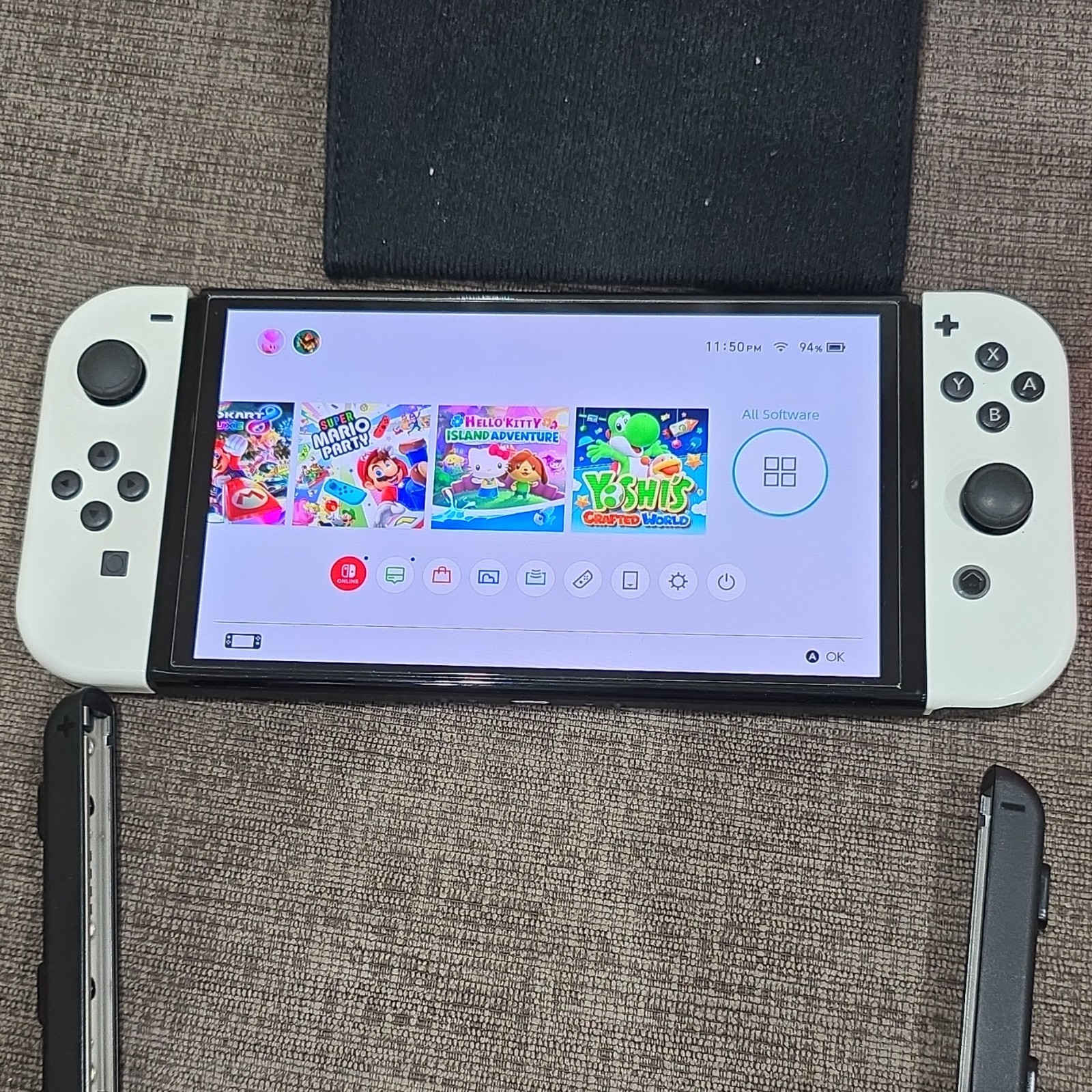 Nintendo Switch OLED 64GB With 9 Nintendo Switch Games, extra controller, + case