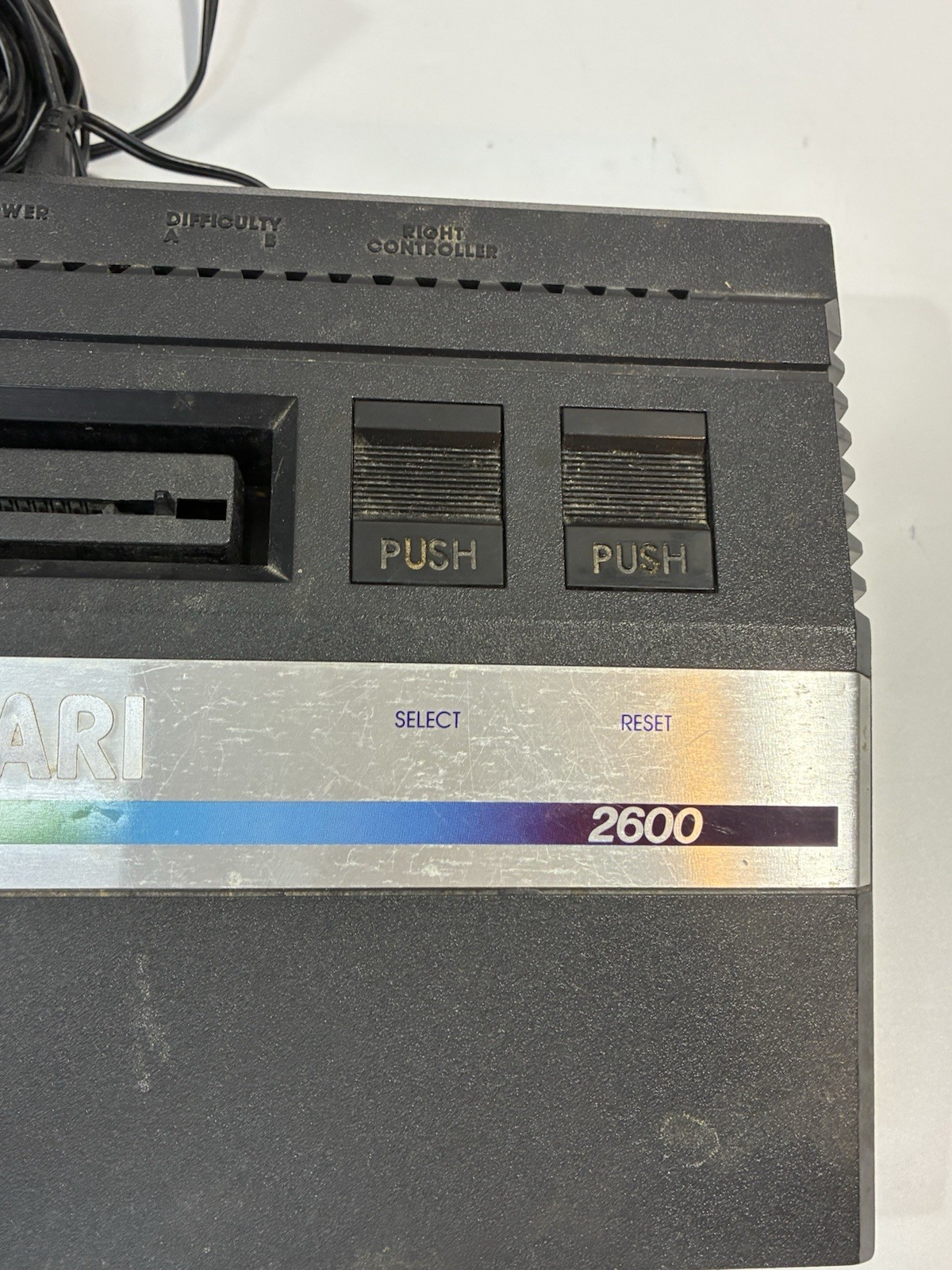 Authentic ATARI 2600 Junior Rainbow Console W Power Cord Great Cond Untested