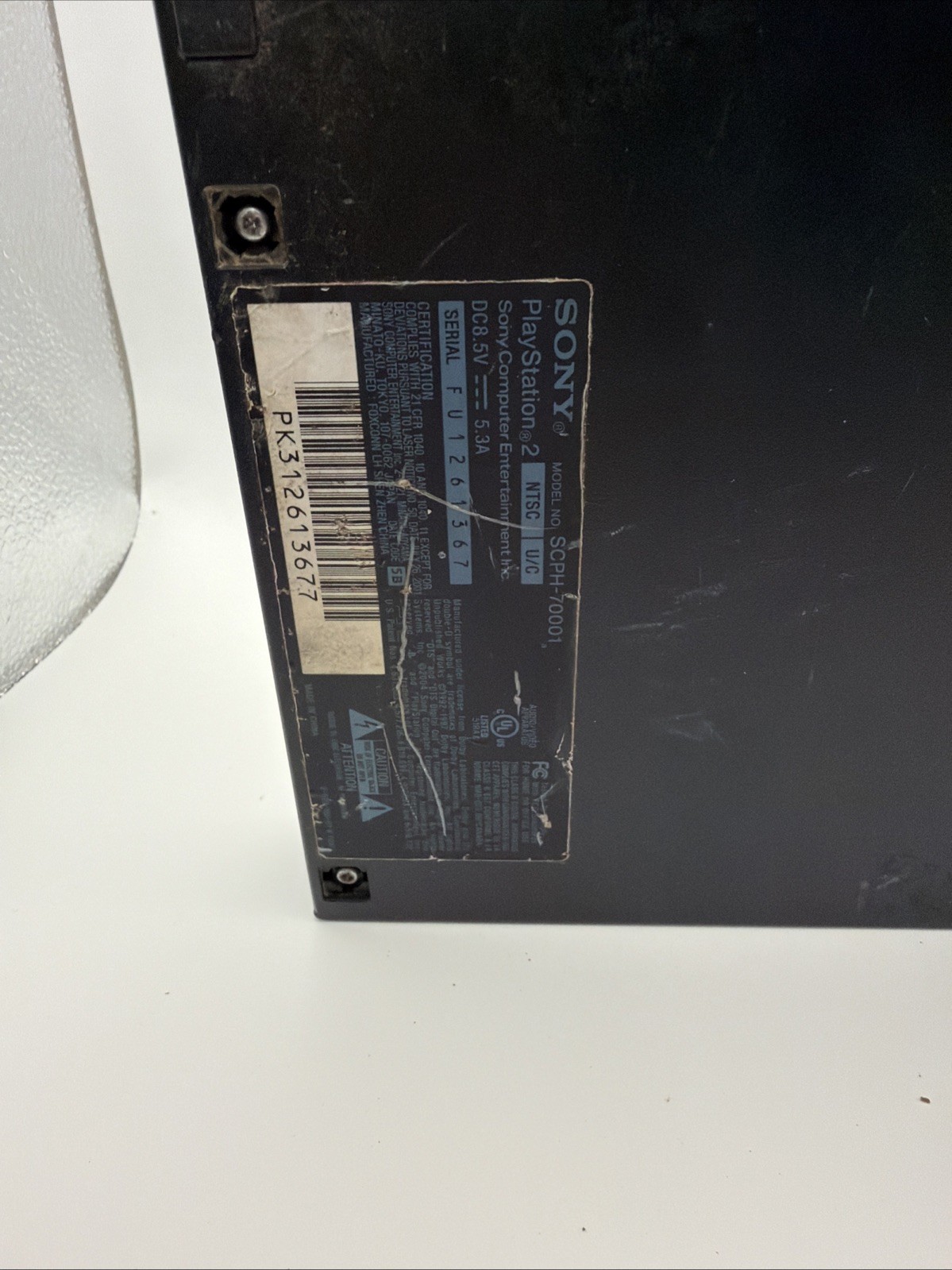Sony PlayStation 2 SCPH-70001 Slim Console – Charcoal Black Tested Works