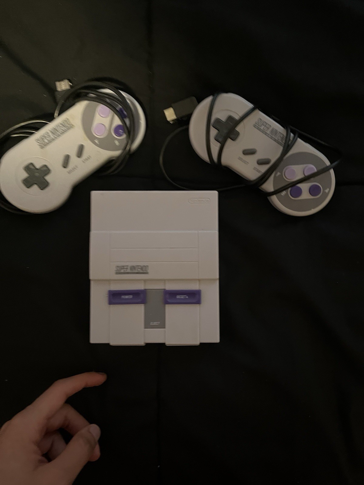 Nintendo Super NES Control Deck CLV-201 Console – 2 Controllers