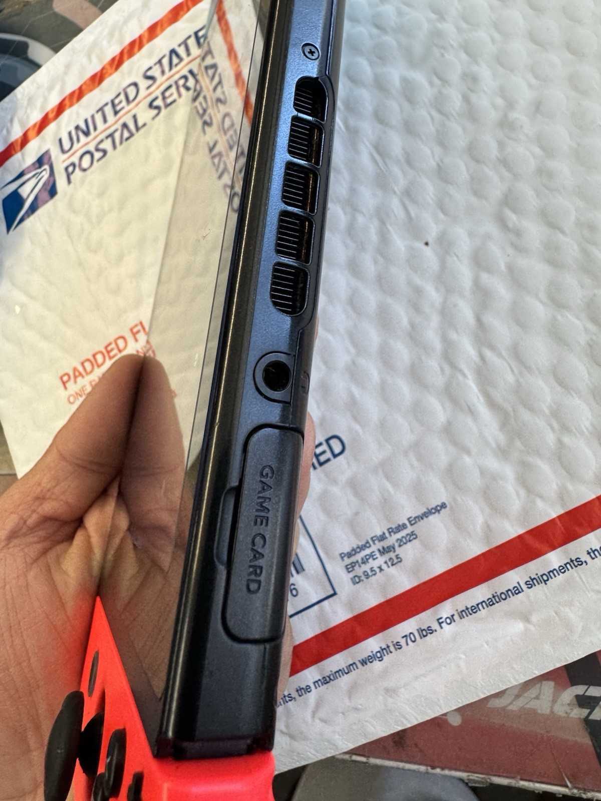 Nintendo Switch HAC-001 Console Blue & Red Joy-Con 128GB microSD Tested Working
