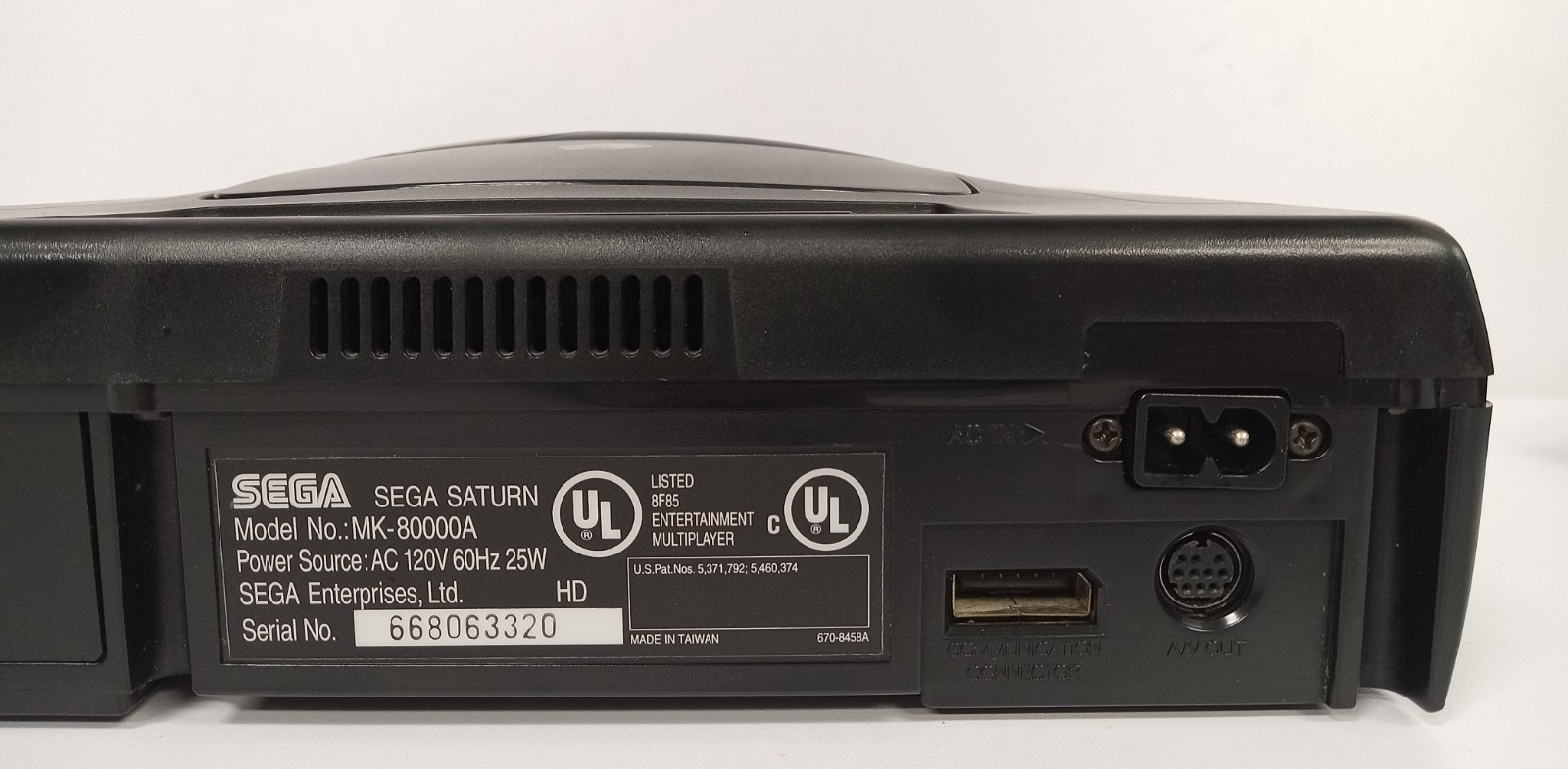SEGA Saturn Console (MK-80000A) Bundle + 5 Games – Fresh Clock Batt, FF! #2