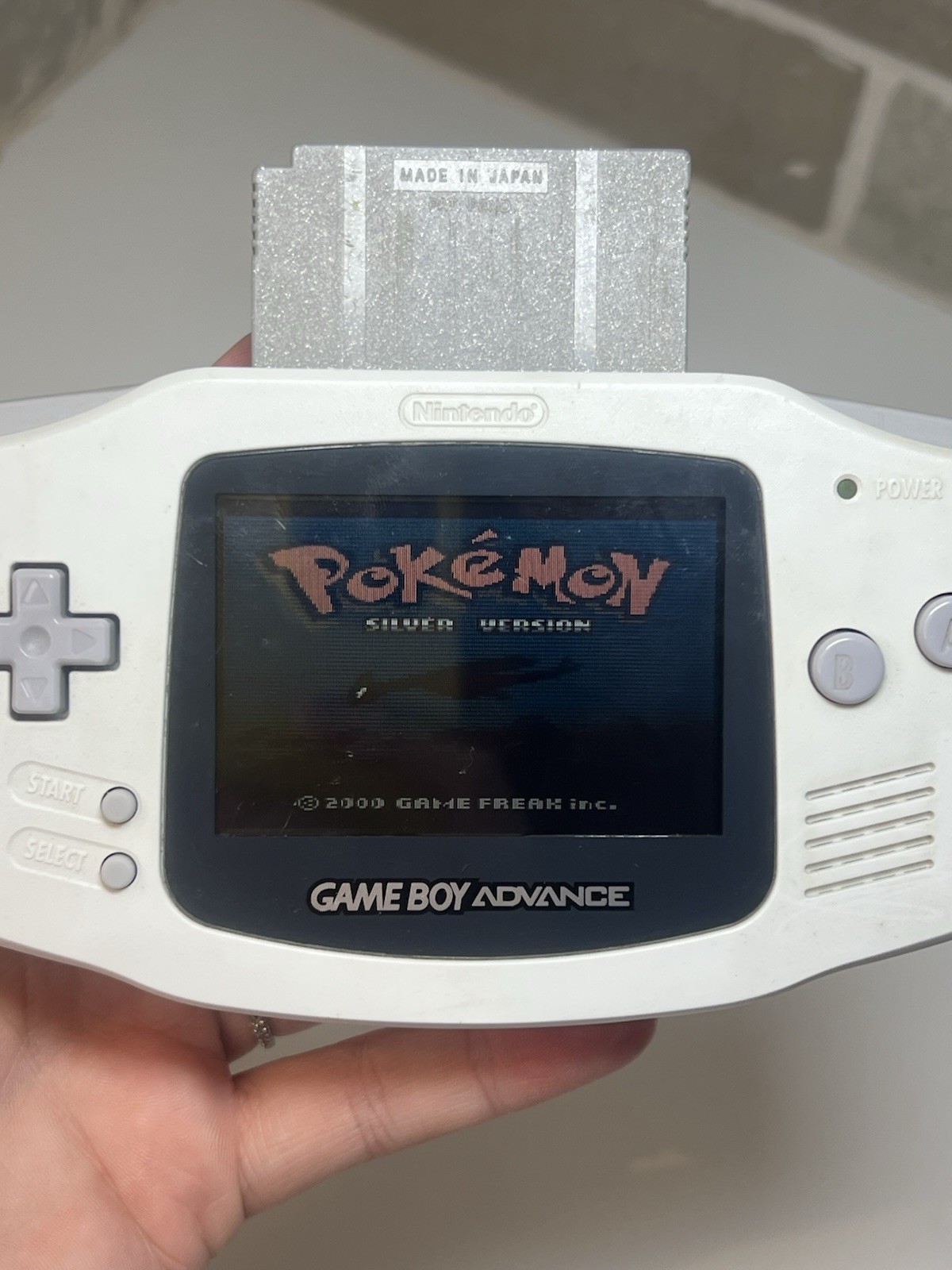 Nintendo Game Boy Advance AGB-001 Handheld White TESTED