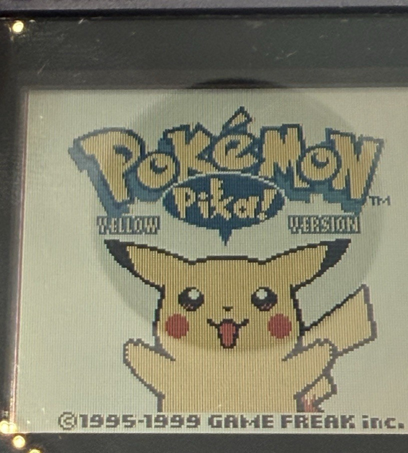 GameBoy Color Purple Grape Model CGB-001 & pokemon special pikachu, chrome cover