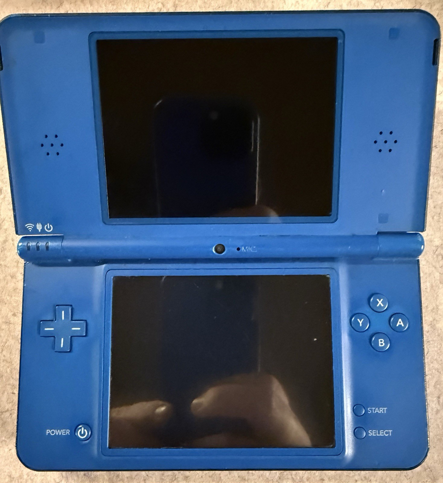 Nintendo DSi XL Midnight Blue + New Super Mario Bros + 2 Games & OEM Charger