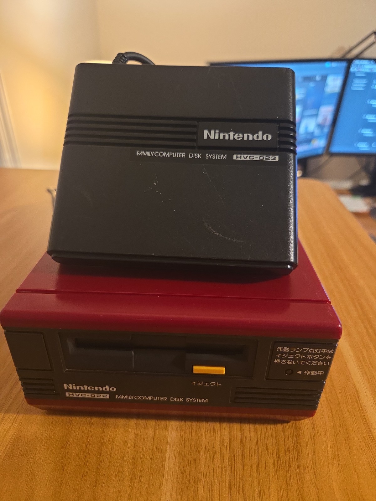 Nintendo Famicom Disk System Console Disk Drive + RAM HVC-022 Tested US Seller
