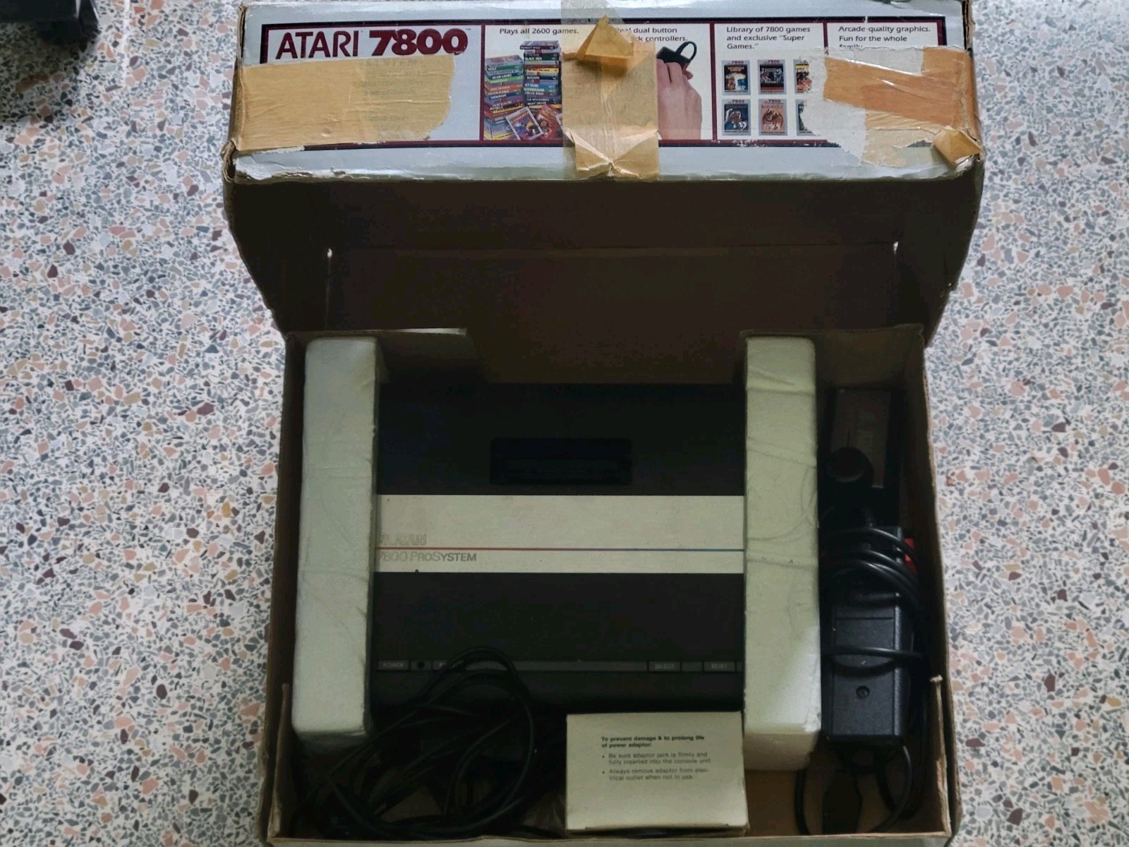 Atari 7800 ProSystem Console – Includes Game – Hardware Complete CIB