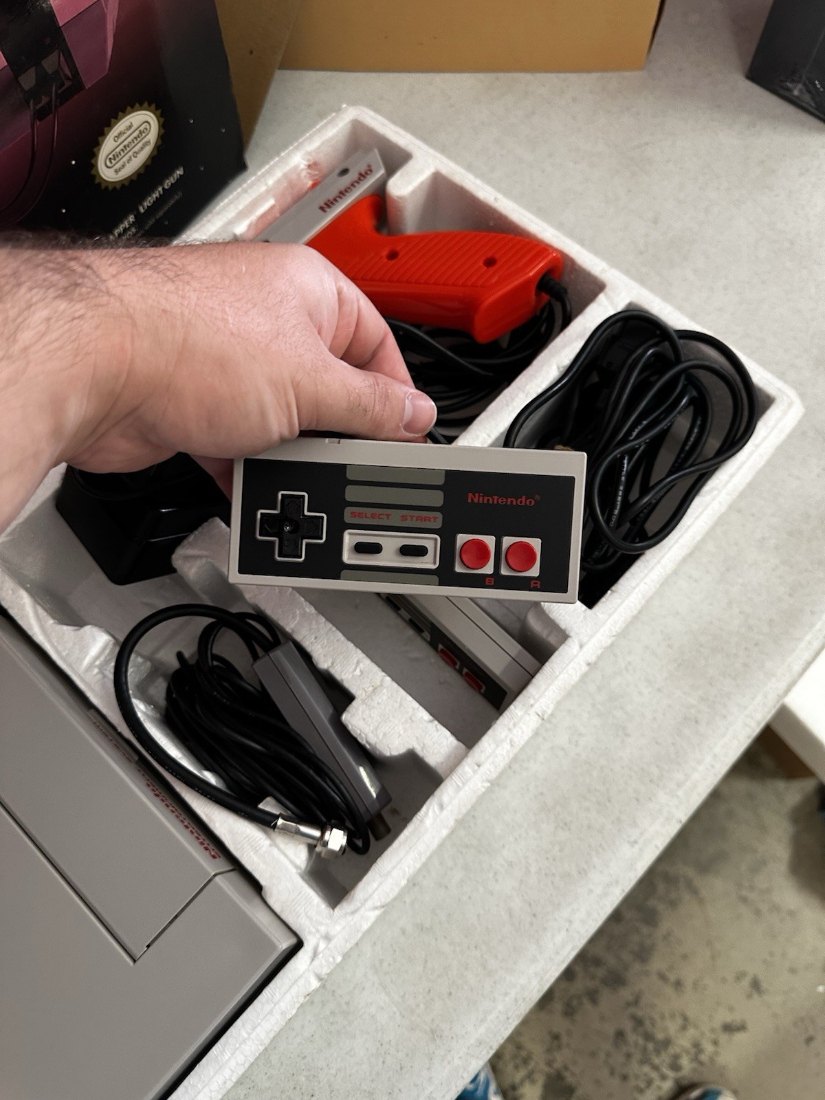 Nintendo NES Action Set Console – Complete In Box – Tested – Authentic – Clean!