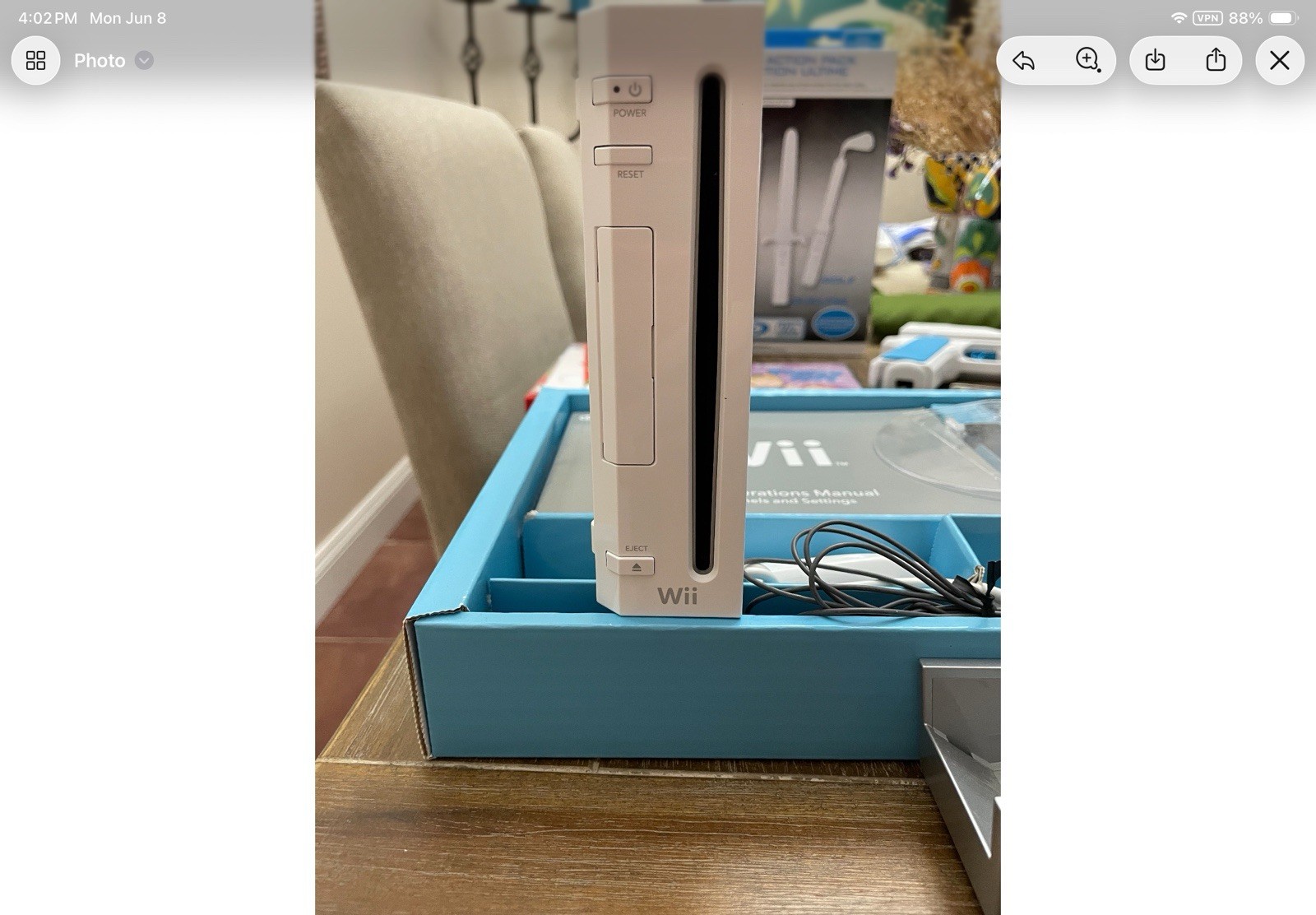 Nintendo Wii White Console RVL-001 USA