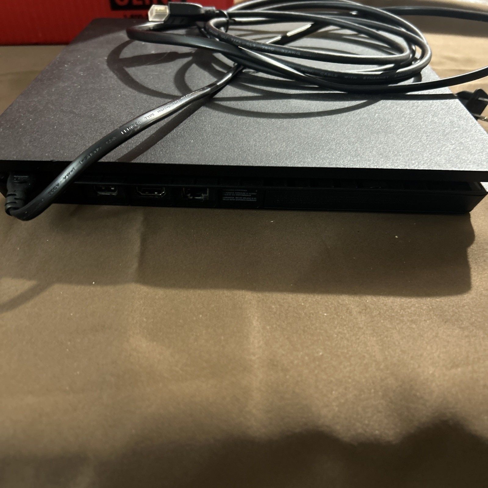 Sony PlayStation 4 Slim PS4 500GB Black Console Gaming System W/cords