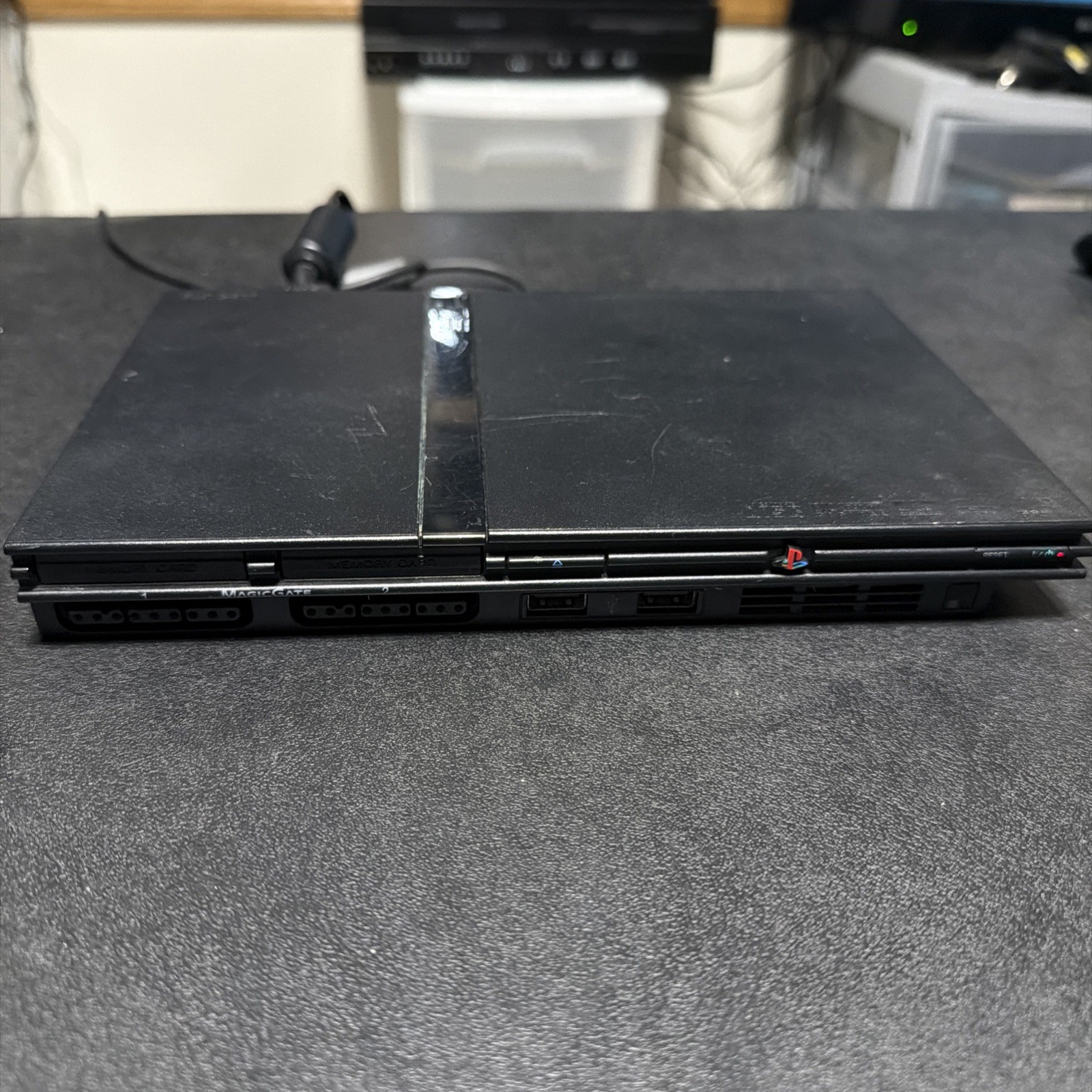 Sony PlayStation 2 Slim Console – Black Tested & Working WOOT WOOT SCPH-75001