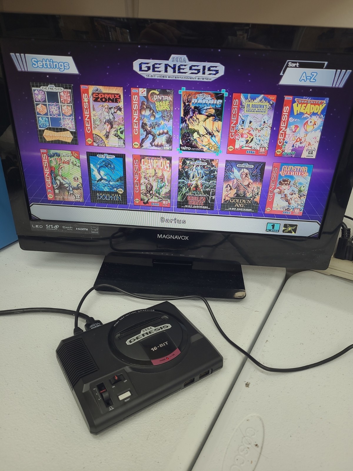 SEGA Genesis Mini Home Game Console – Black With The Box Tested