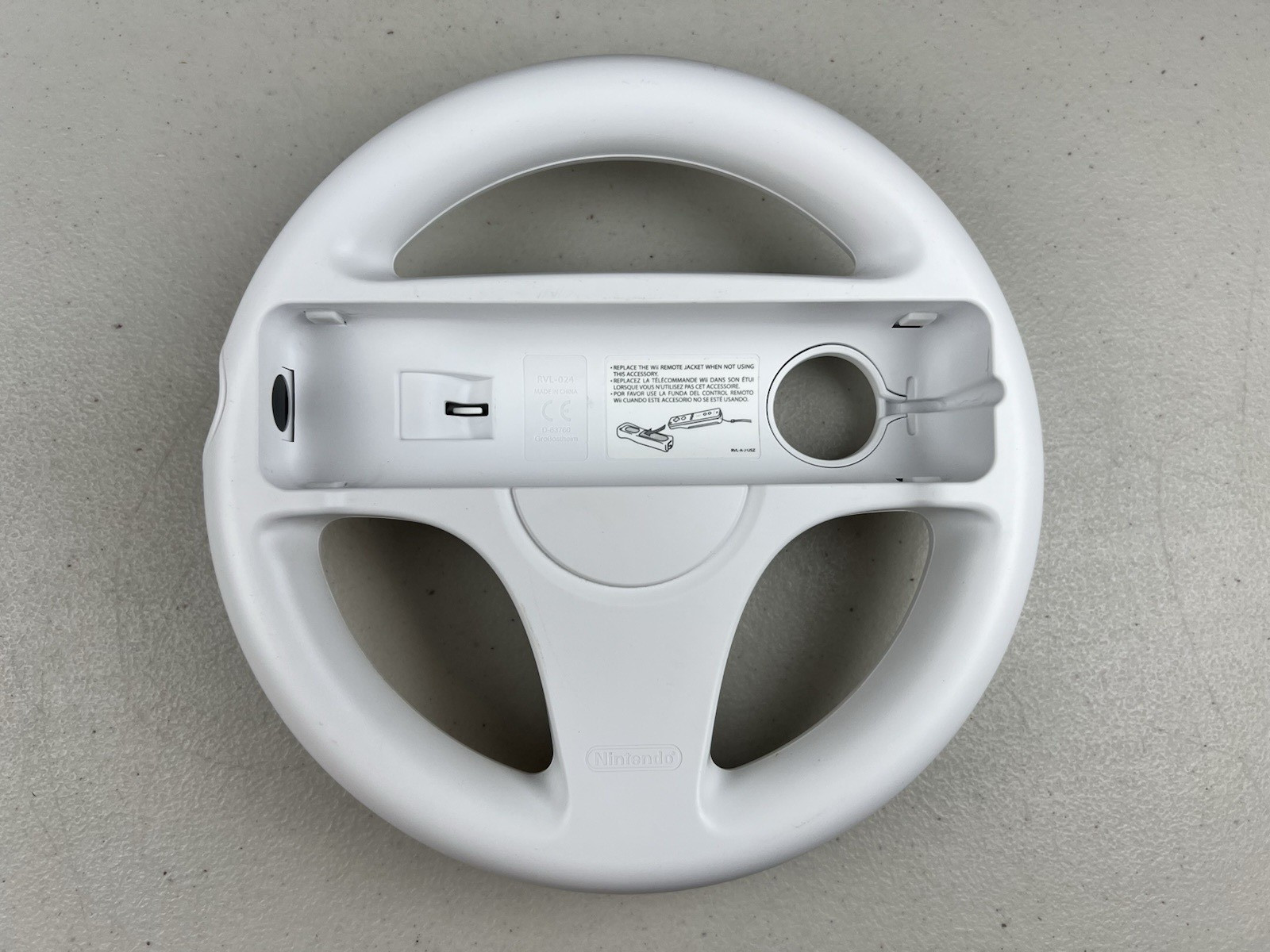 Nintendo Wii White Console Bundle RVL-001 (USA) Mario Controller, Wheel, 4 Games