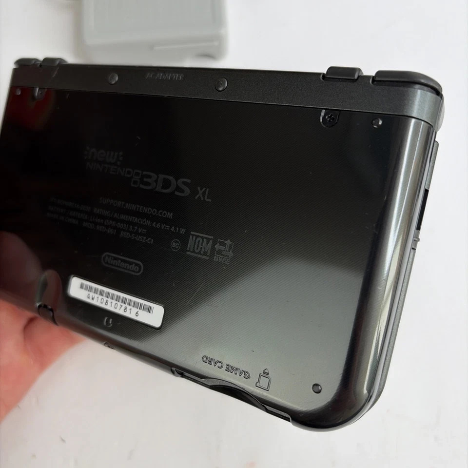 New Nintendo 3DS XL Gray Black Console W Charger Stylus US Version Top IPS