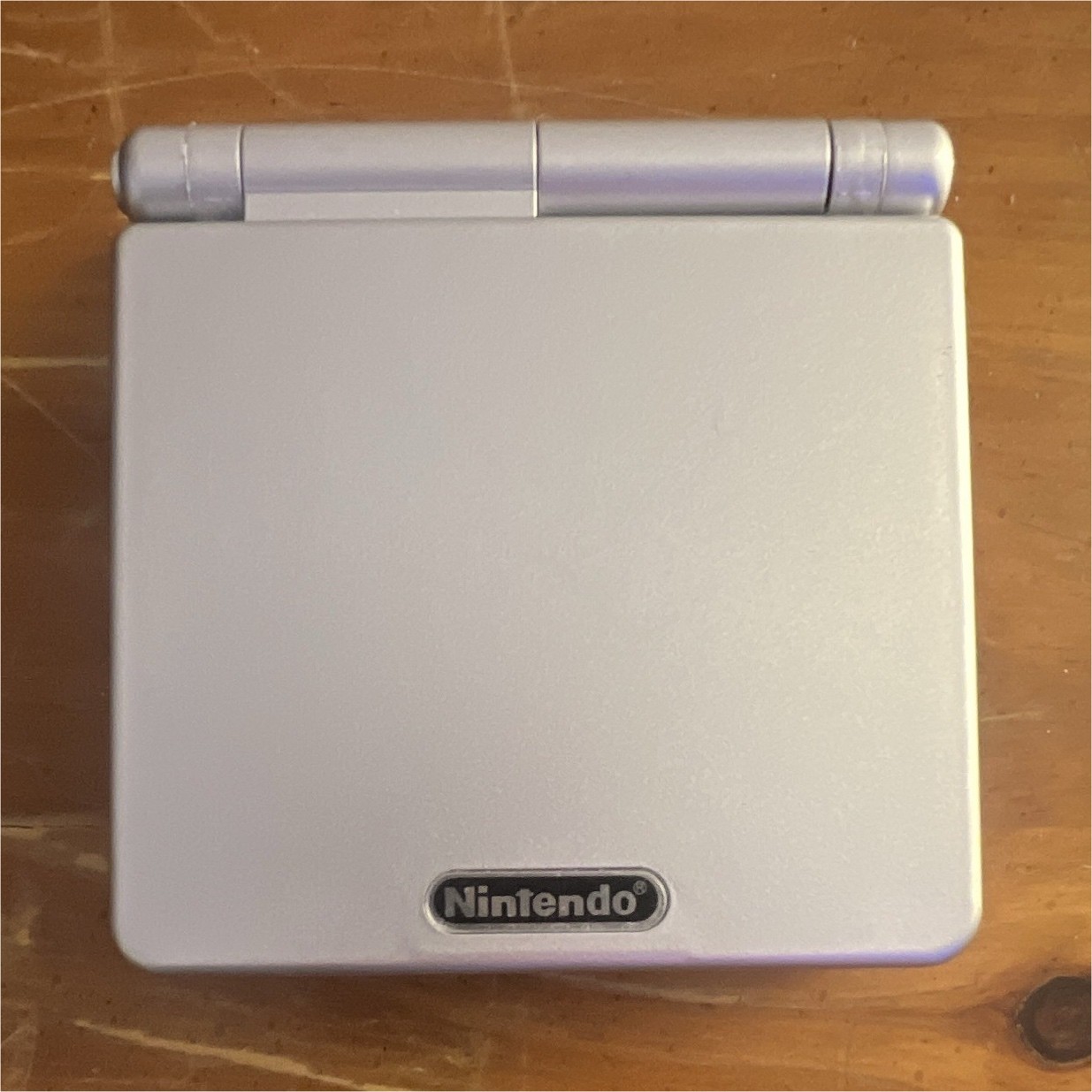 Nintendo Game Boy Advance SP AGS-001 Silver Handheld Console w/ AC Adapter