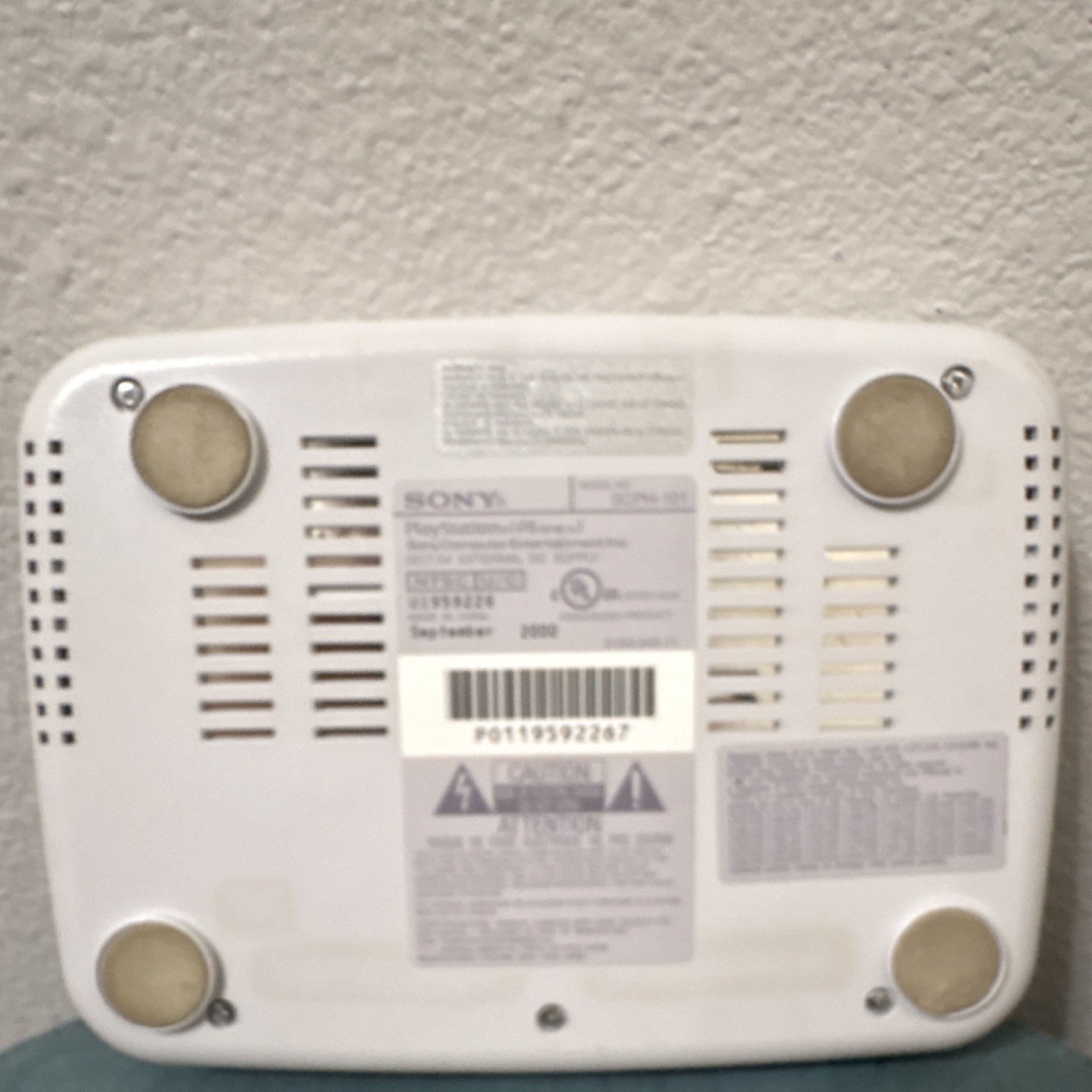 Sony PSone PlayStation 1 Console White SCPH-101 Reset Button Component RCA