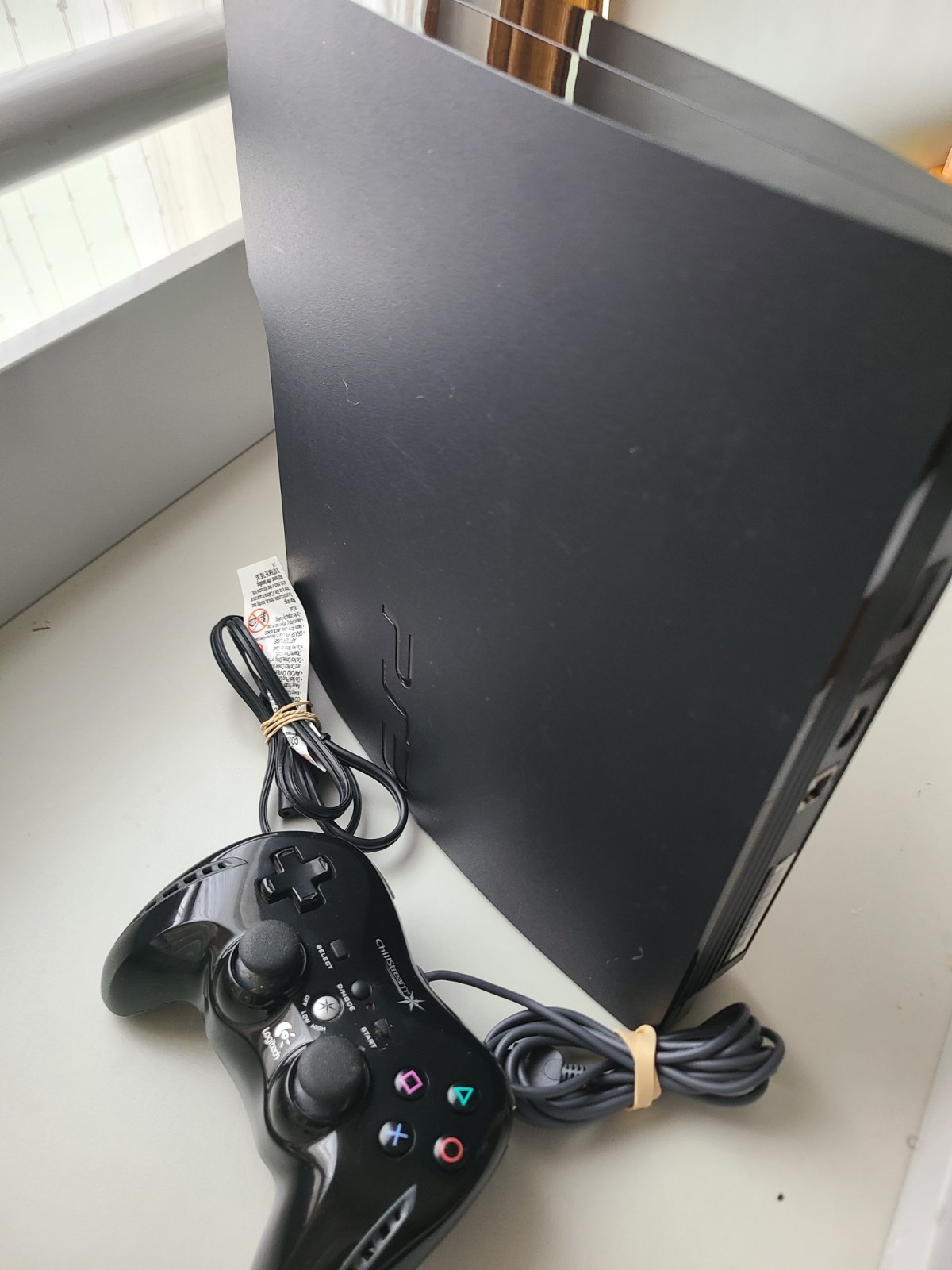 PS3 Slim Console CECH-2001A + Logitech ChillStream Controller Tested Working