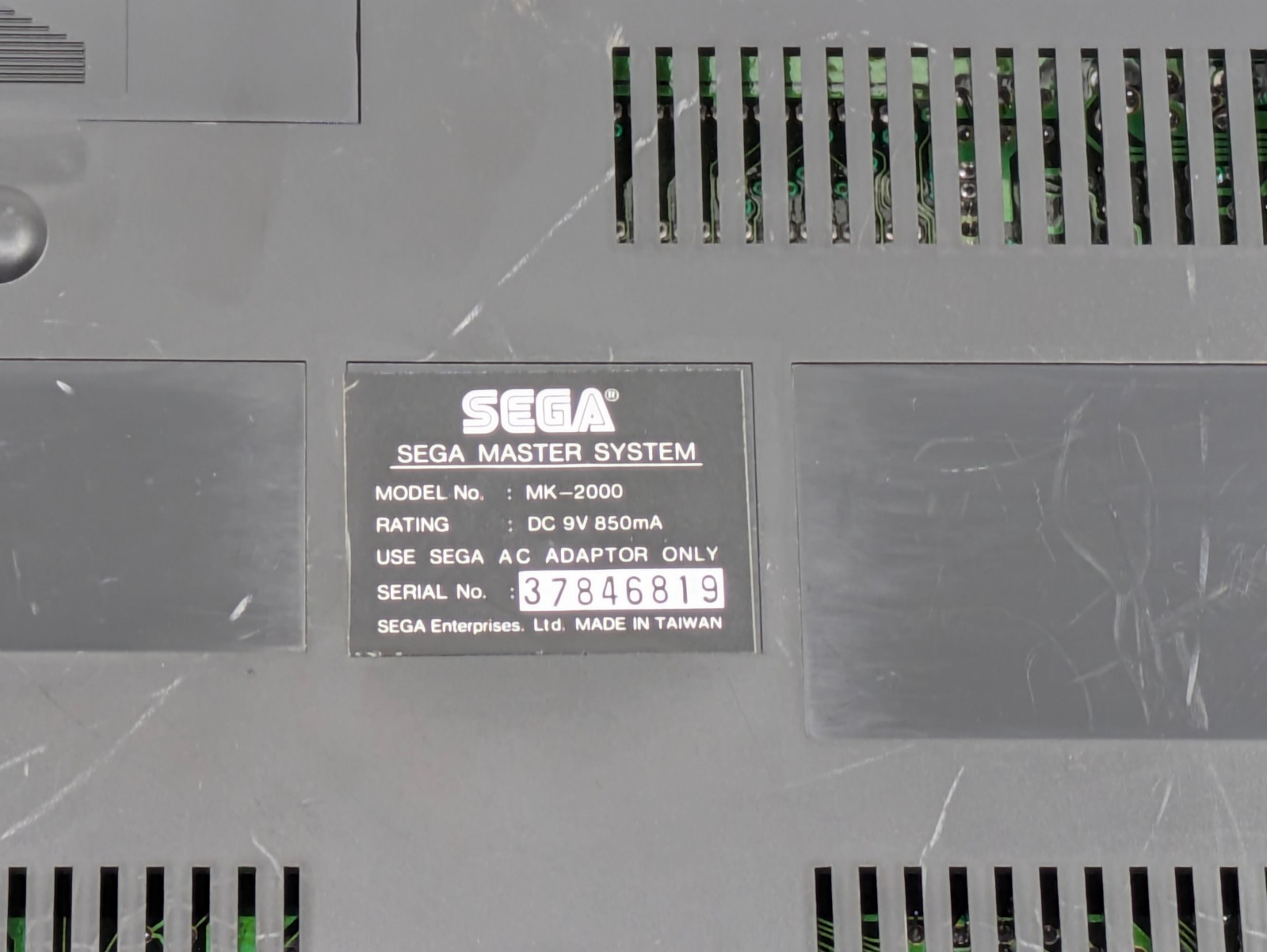 Sega Master System Console MK-2000 NTSC-J Japan Tested w/ Controller