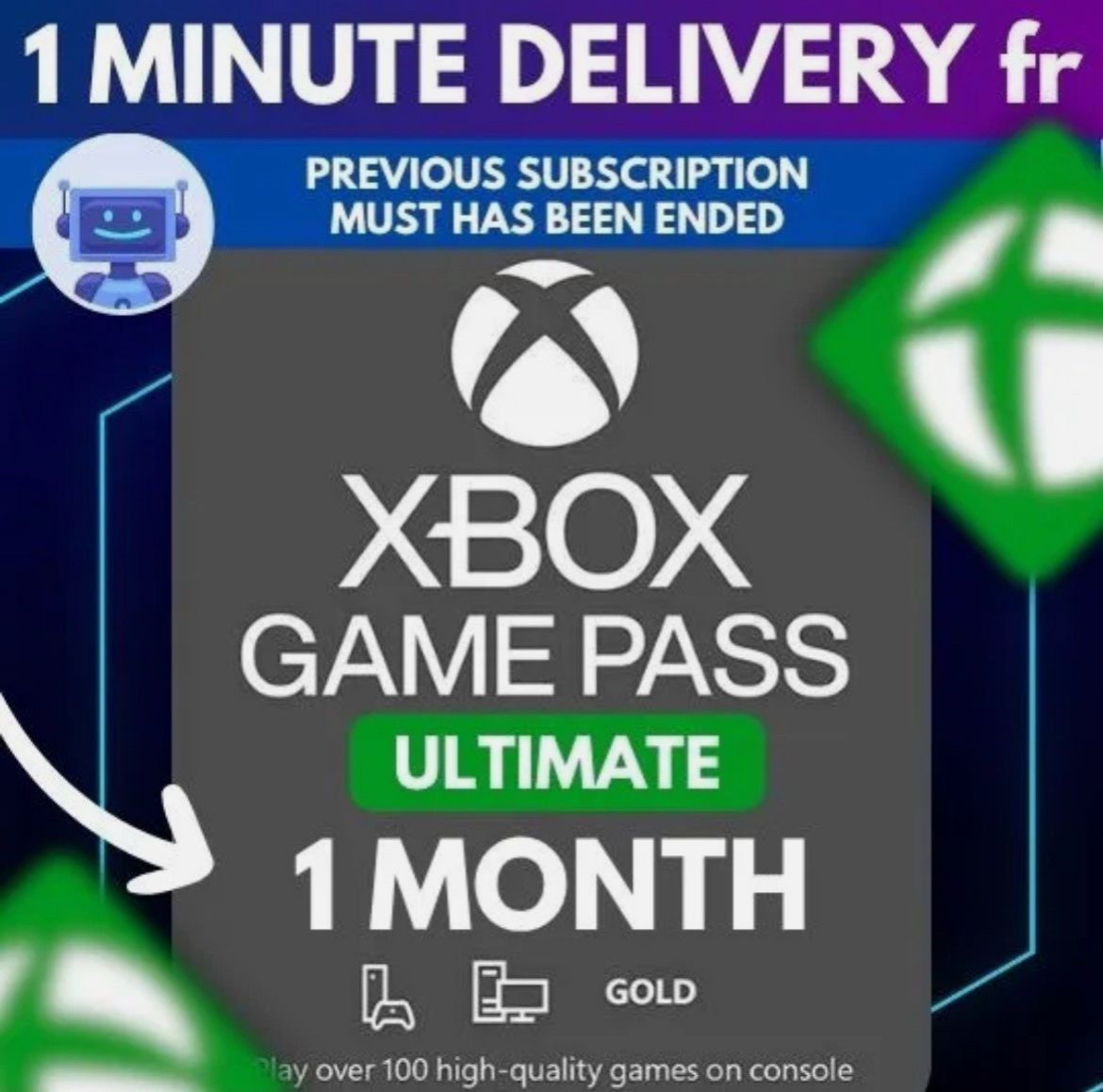 Xbox Game Pass Ultimate 1 Month Live Gold Membership – Global